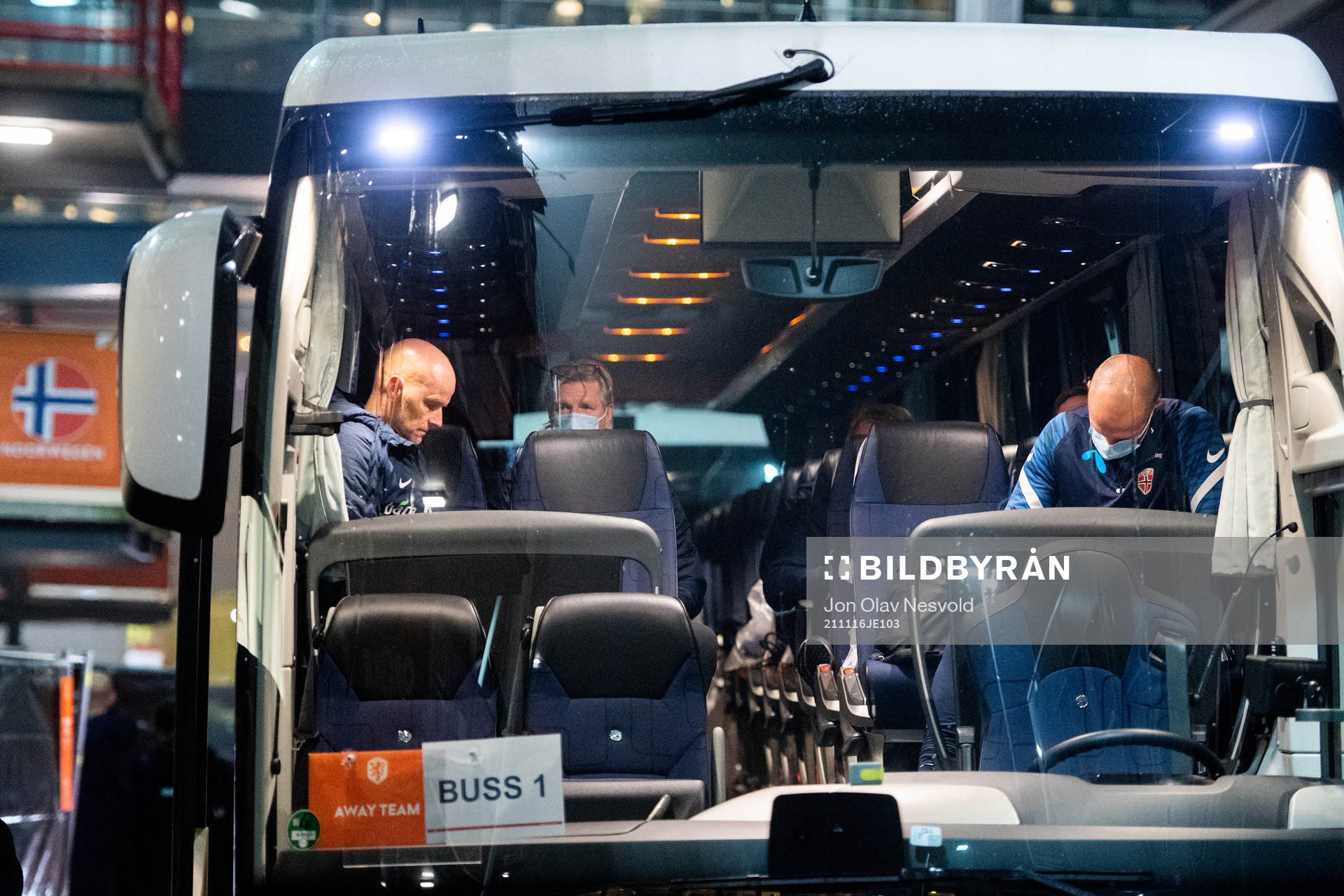 Ståle Solbakken, head coach of Norway, looks dejected