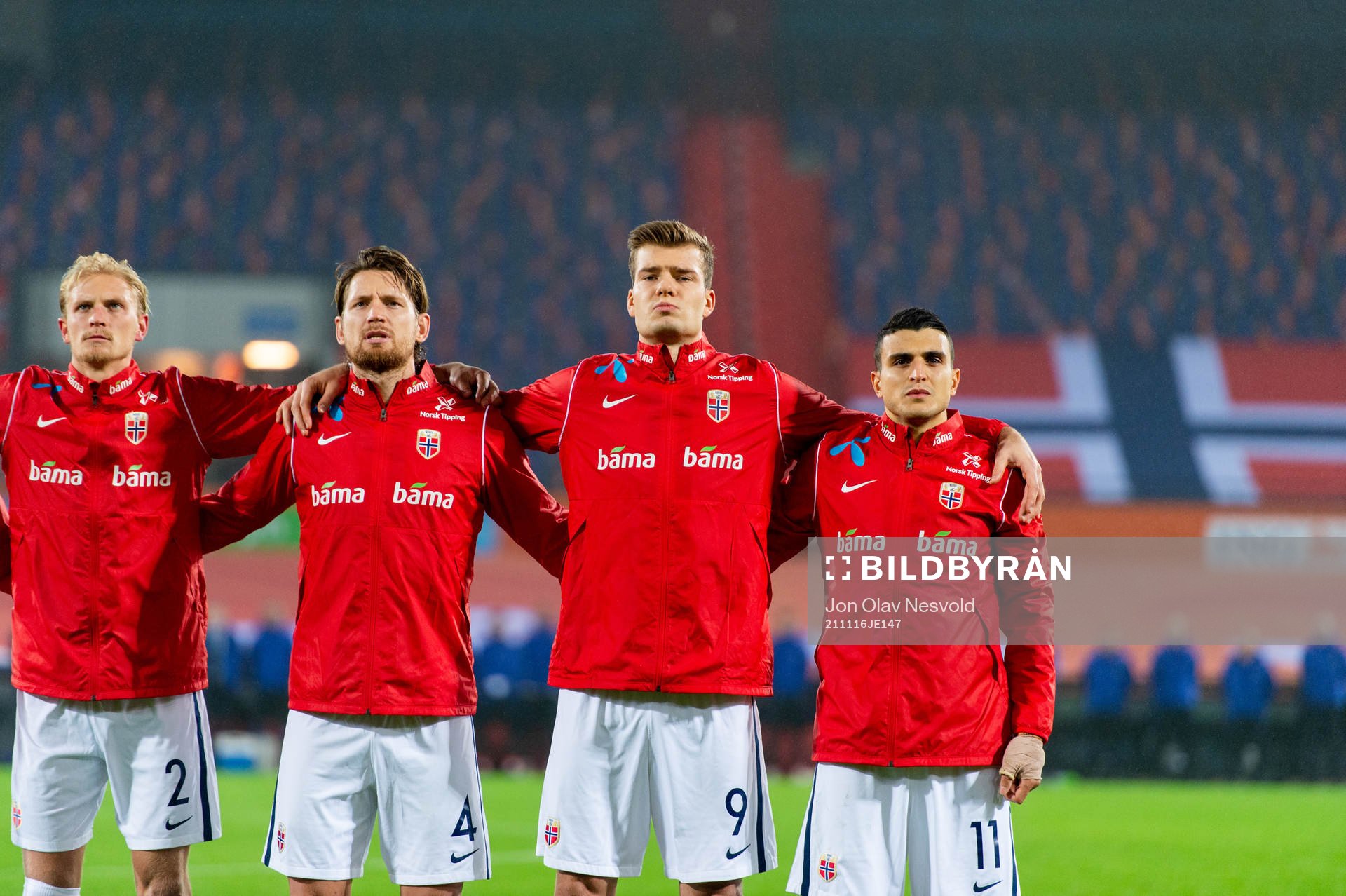 Morten Thorsby, Stefan Strandberg, Alexander Sørloth and