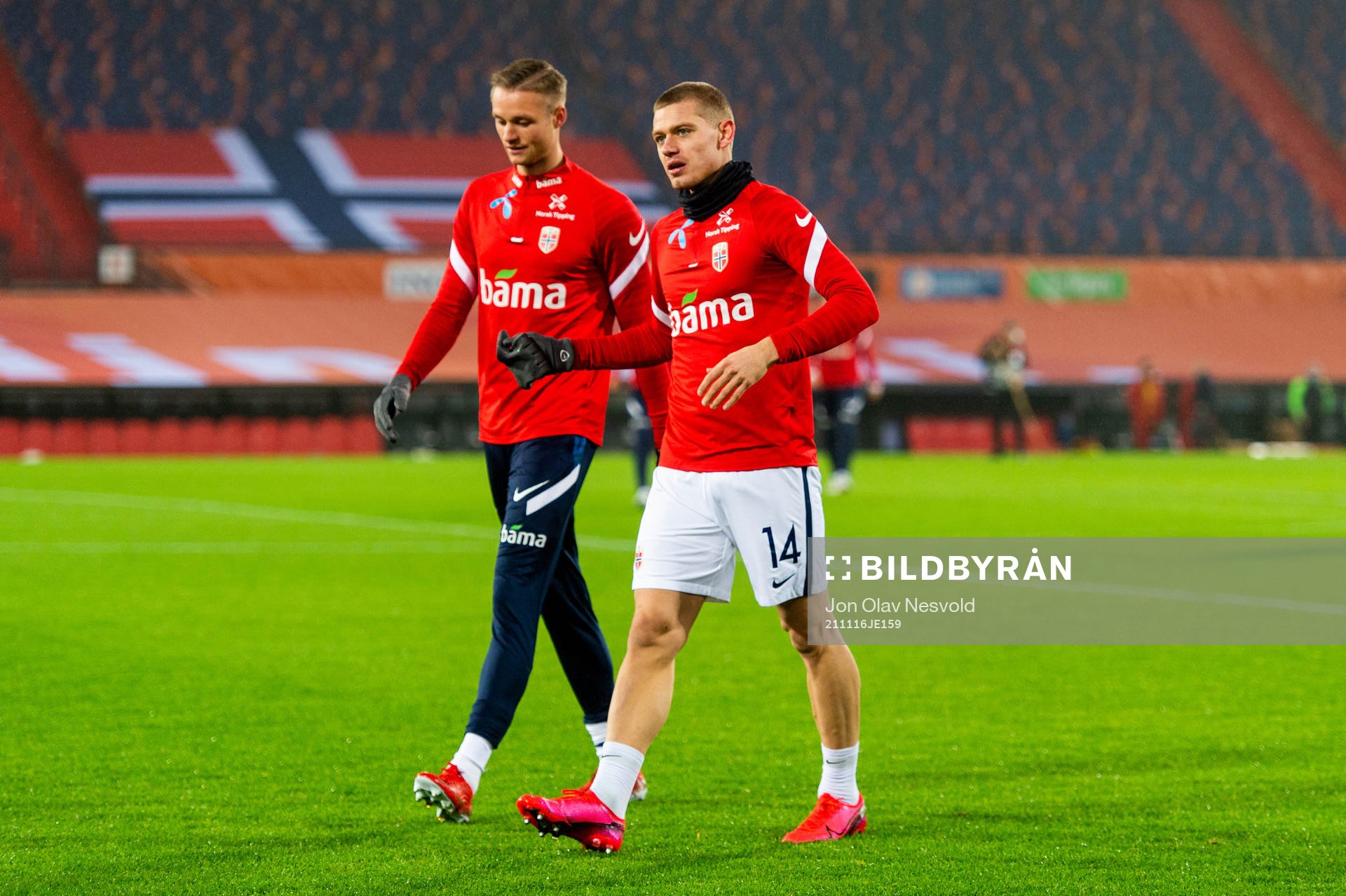 Stian Gregersen and Julian Ryerson of Norway