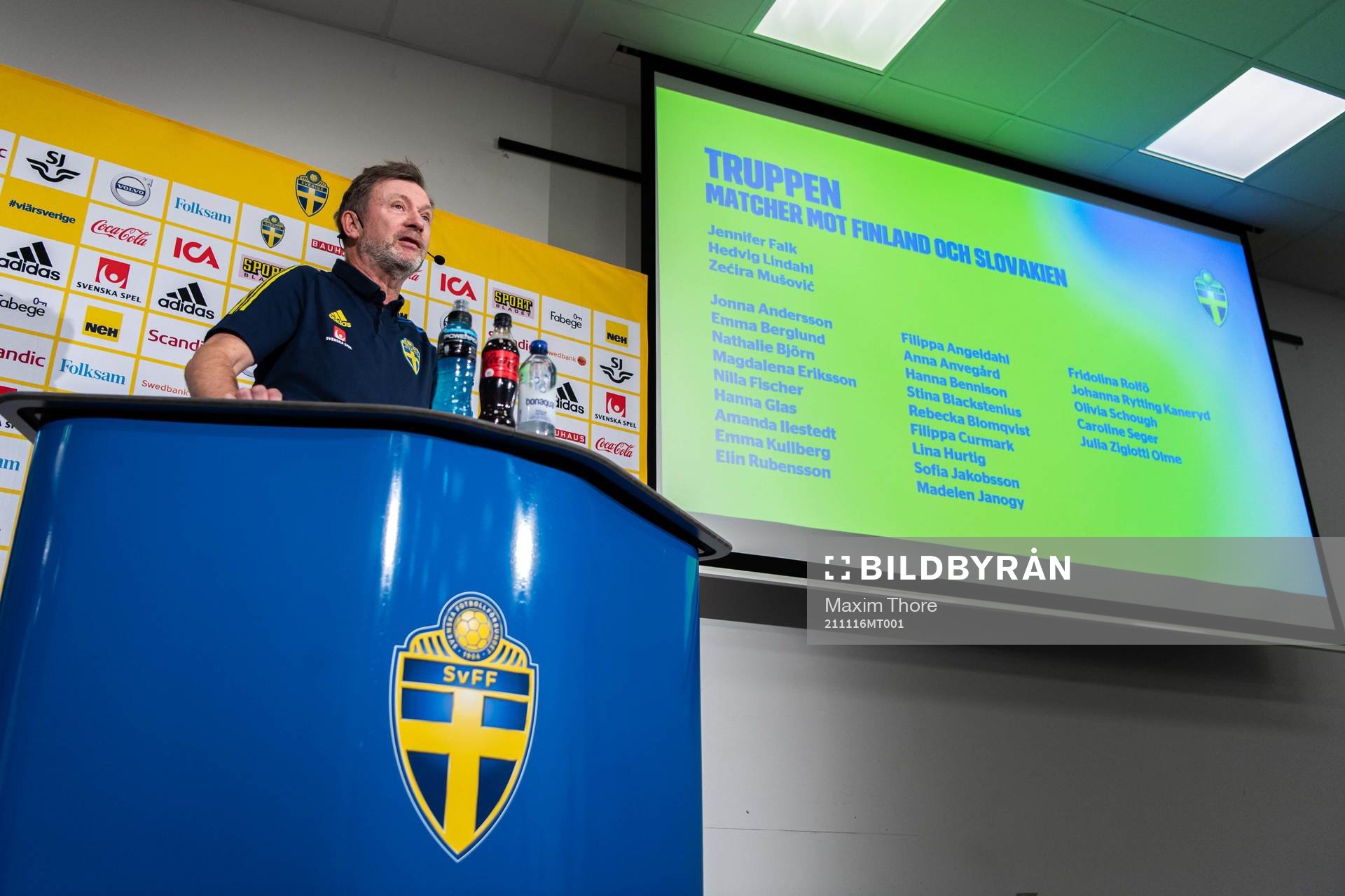 Head coach Peter Gerhardsson of the Swedish women’s
