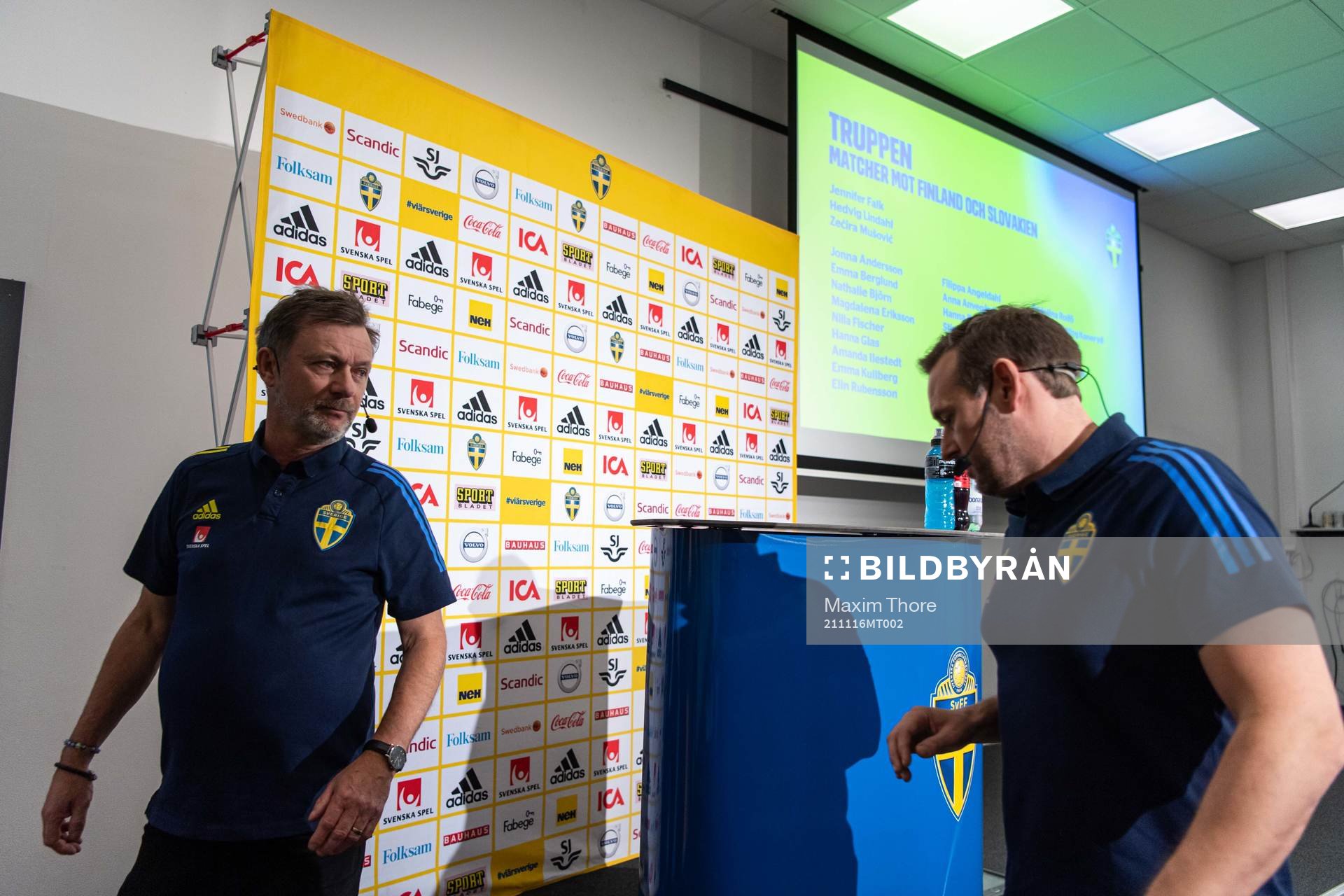 Head coach Peter Gerhardsson and Martin Möller, head coach