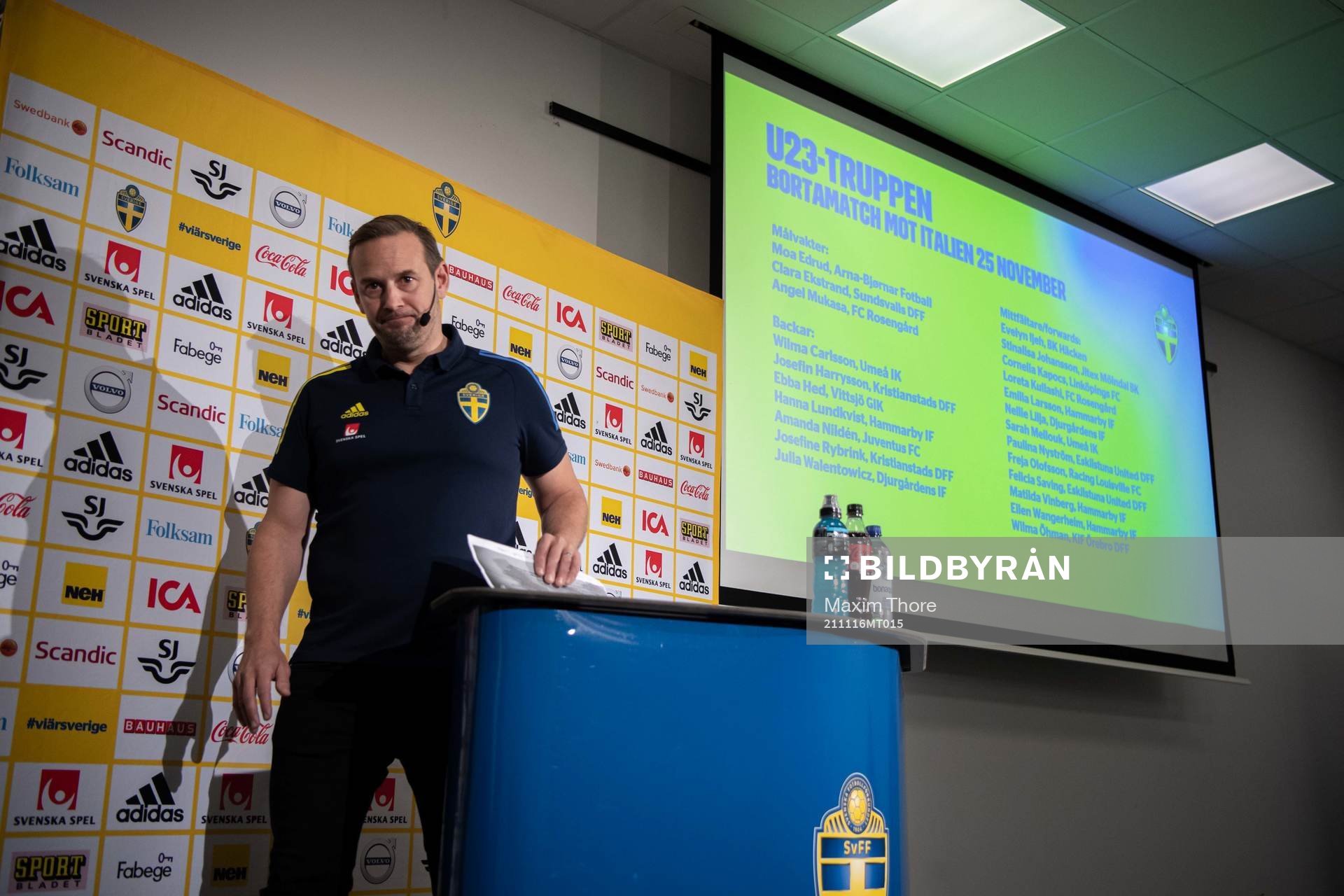 Head coach Martin Möller of the Swedish women’s U23