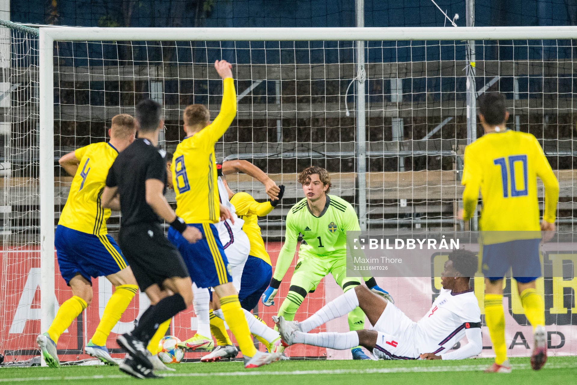 Goalkeeper Melker Ellborg of Sweden