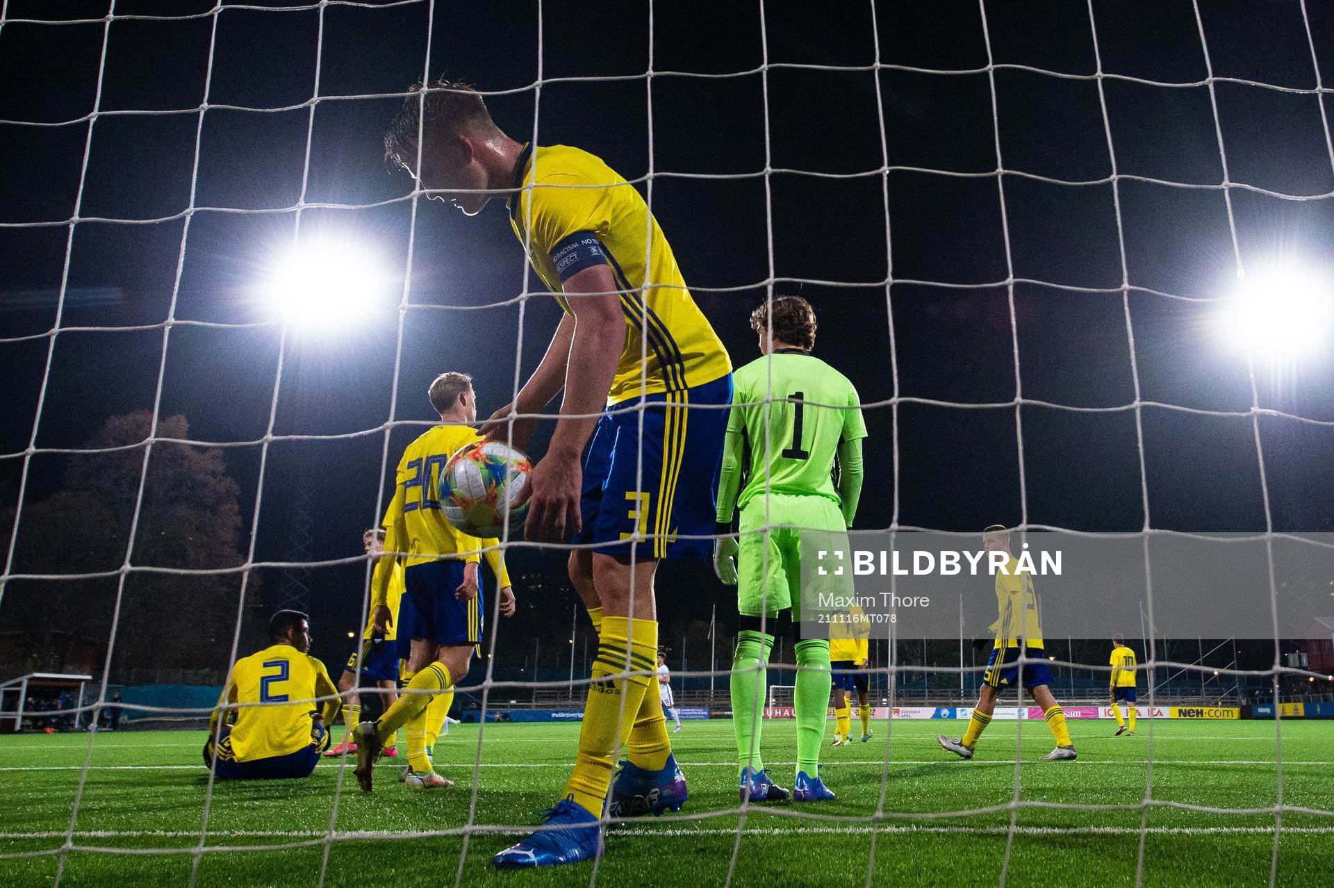 Casper Widell of Sweden looks dejected