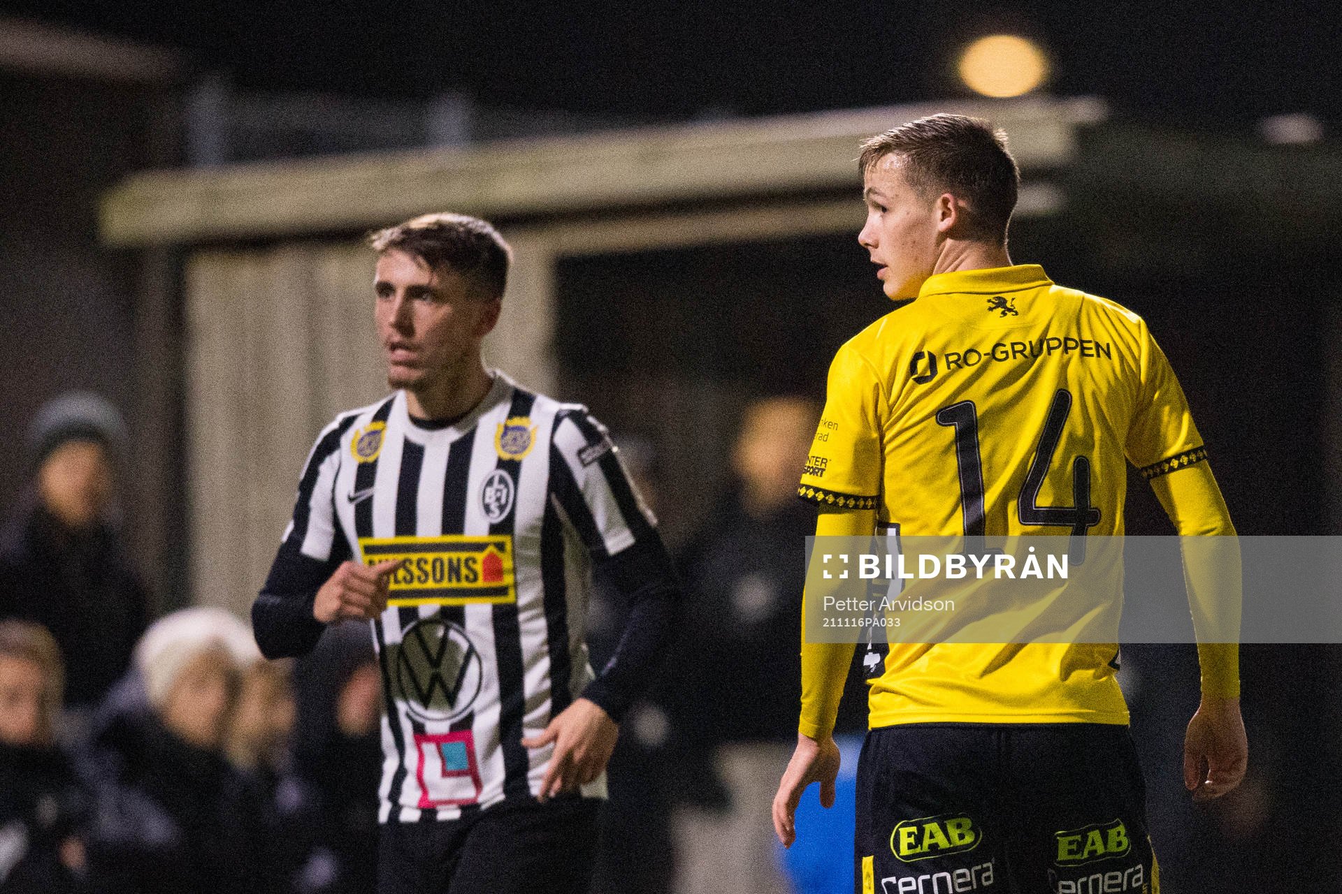 Landskronas Hampus Ferhm och Elfsborgs Jacob Ondrejka