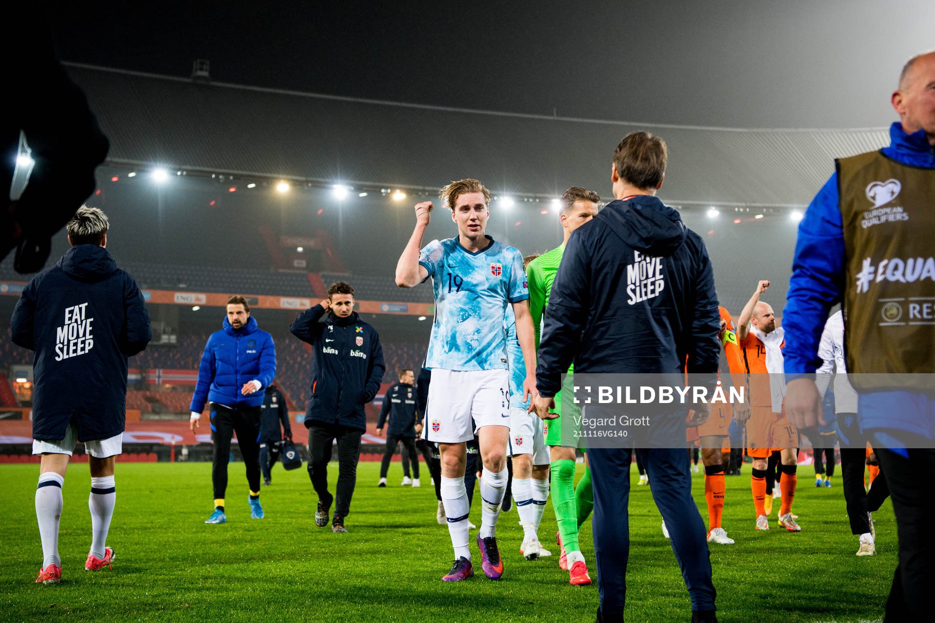 Kristian Thorstvedt of Norway looks dejected