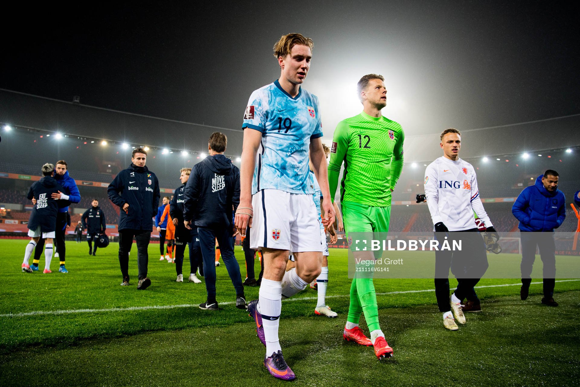 Kristian Thorstvedt and goalkeeper Ørjan Håskjold Nyland