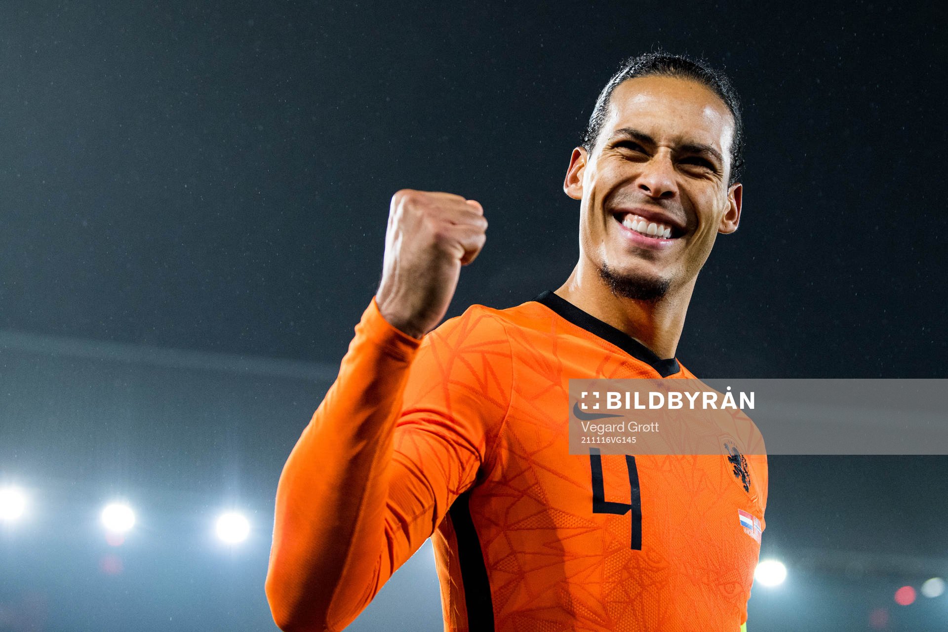 Virgil van Dijk of Netherlands celebrates