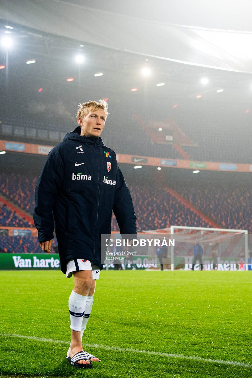 Birger Meling of Norway looks dejected
