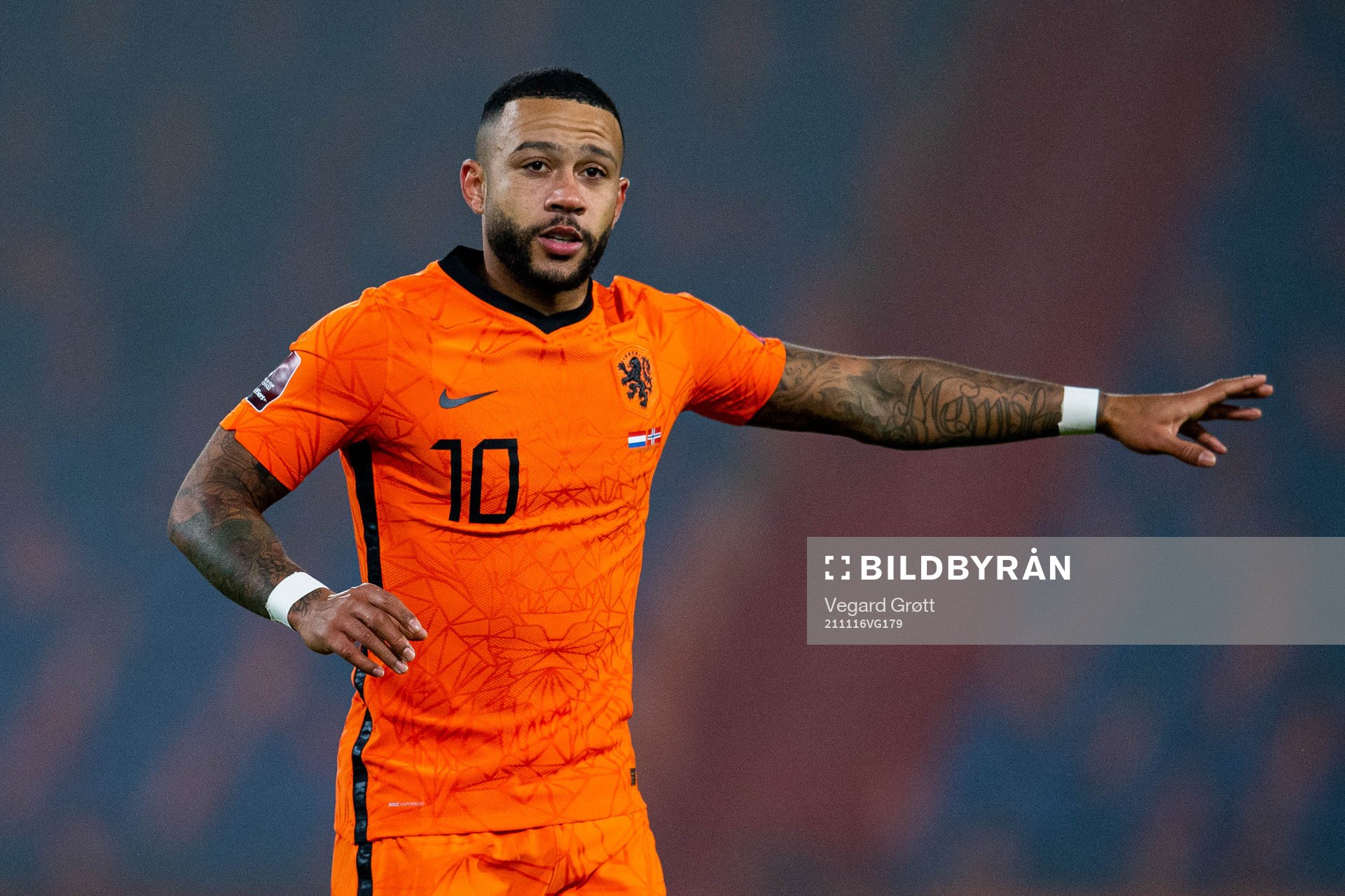 Memphis Depay of Netherlands