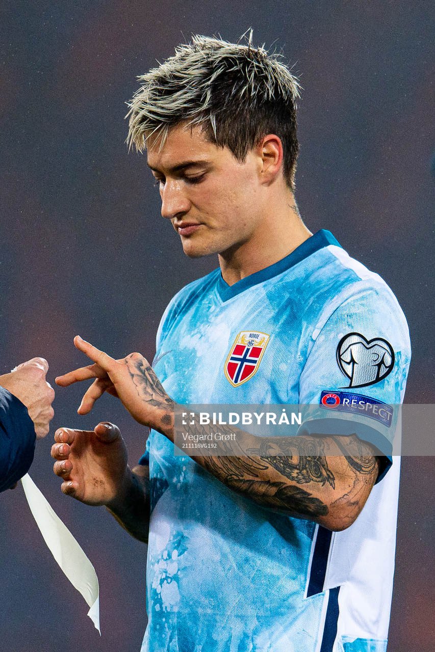 Mathias Normann of Norway in pain
