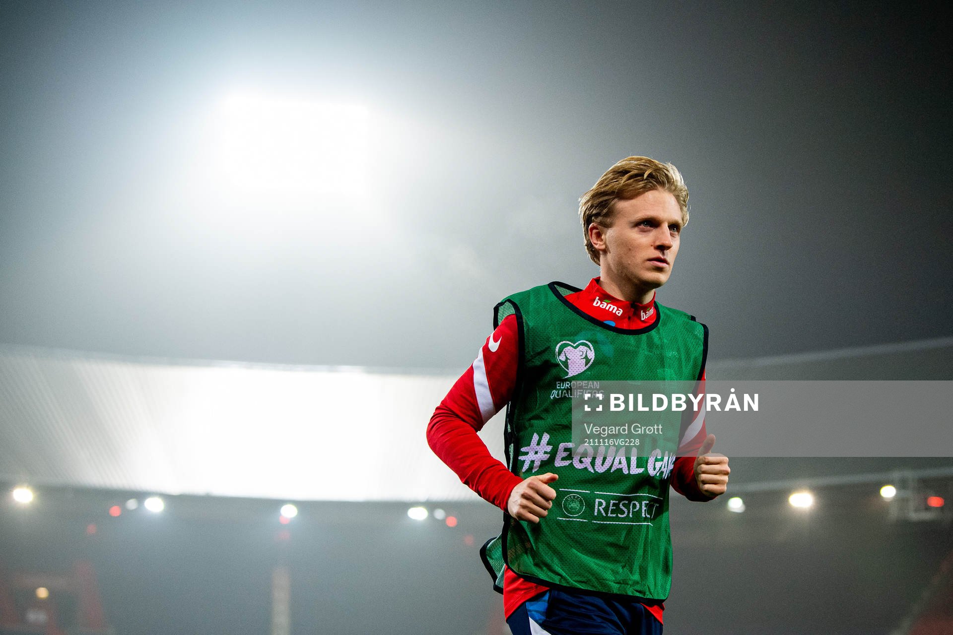 Mats Møller Dæhli of Norway warms up