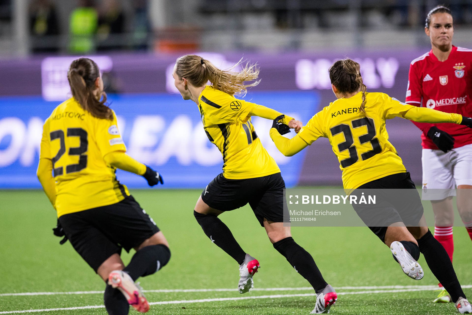 Elin Rubensson of Häcken celebrates