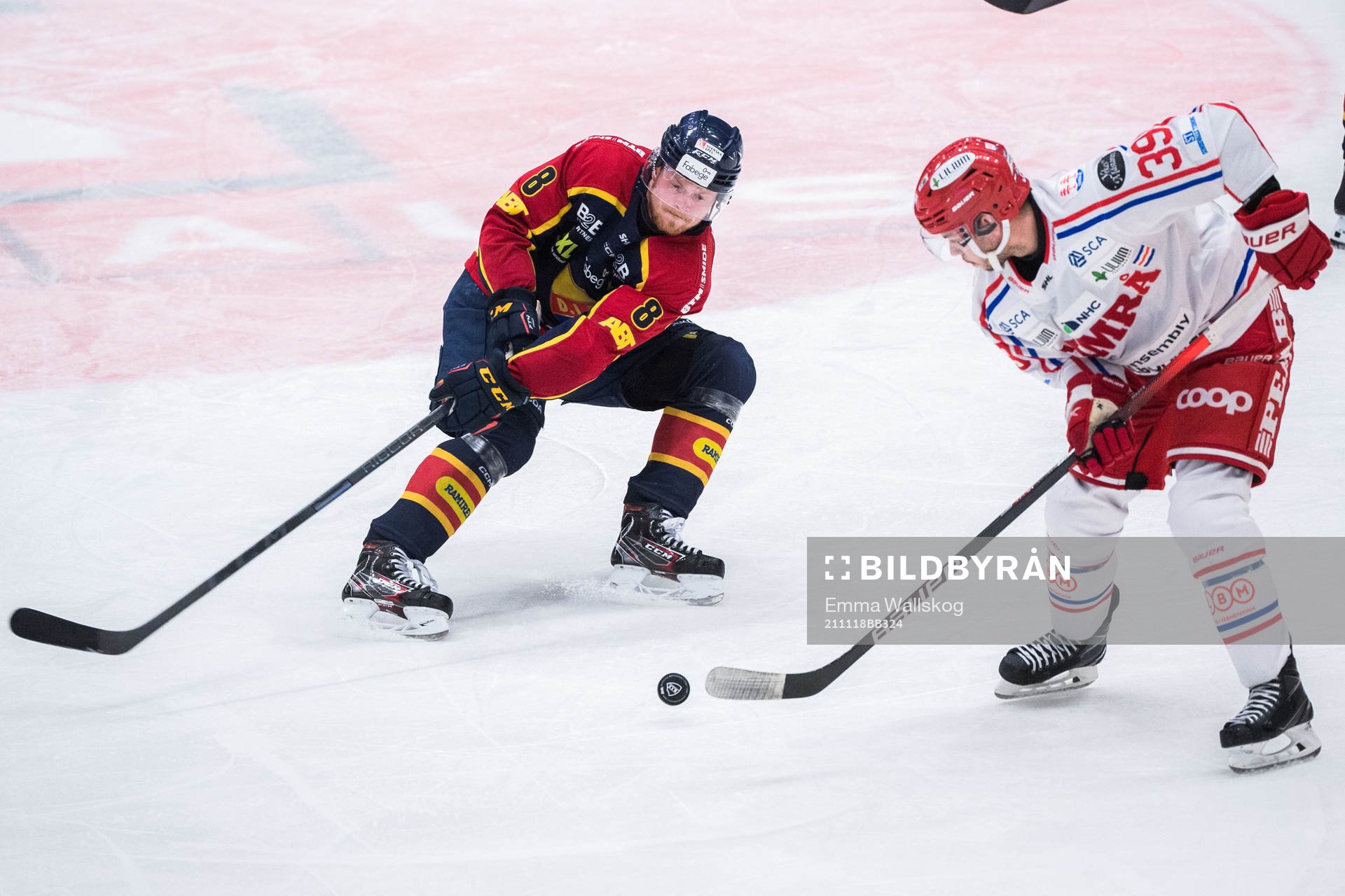 Djurgårdens Linus Arnesson och Timrås Ty Rattie