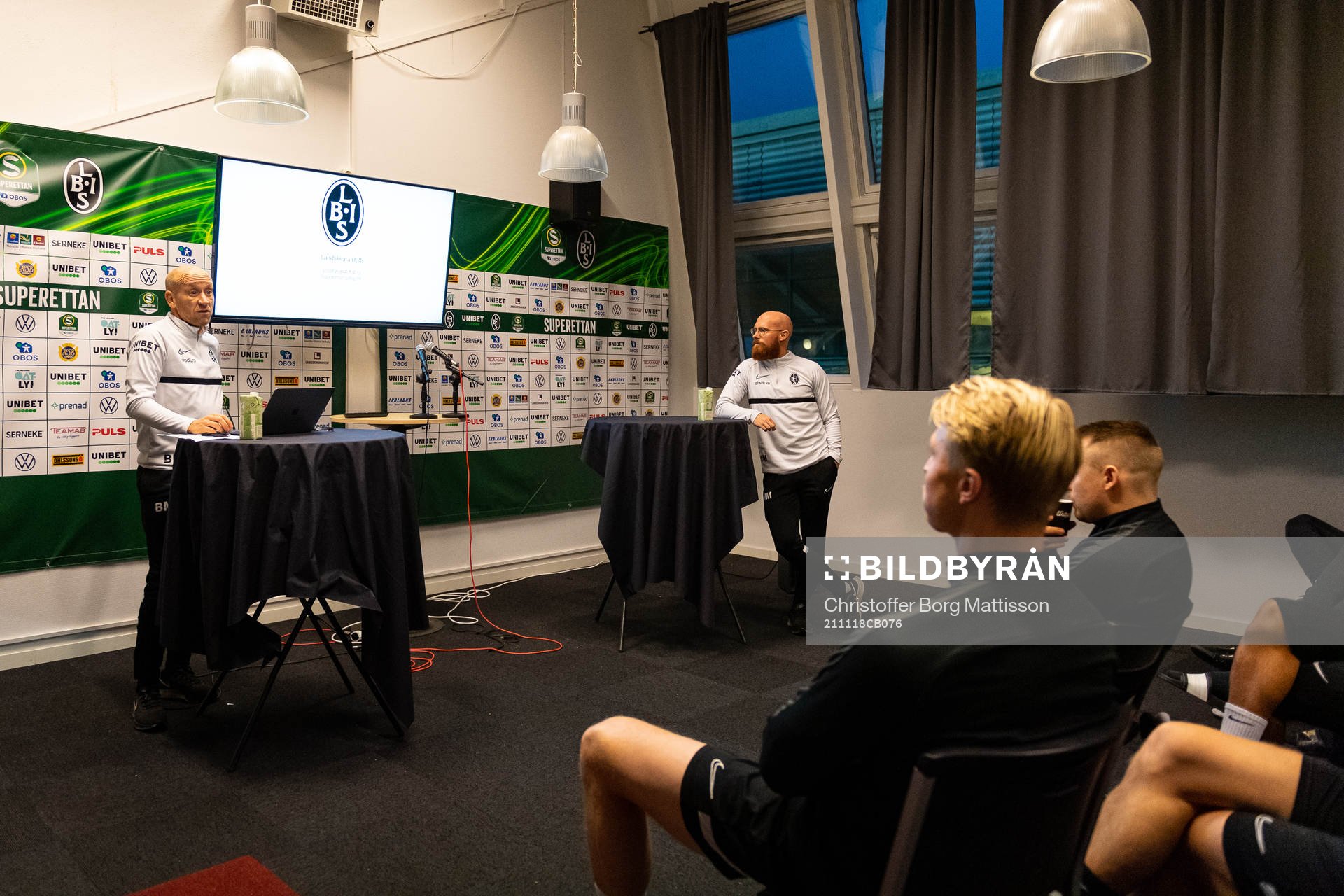 Tränare Billy Magnusson och assisterande tränare Max