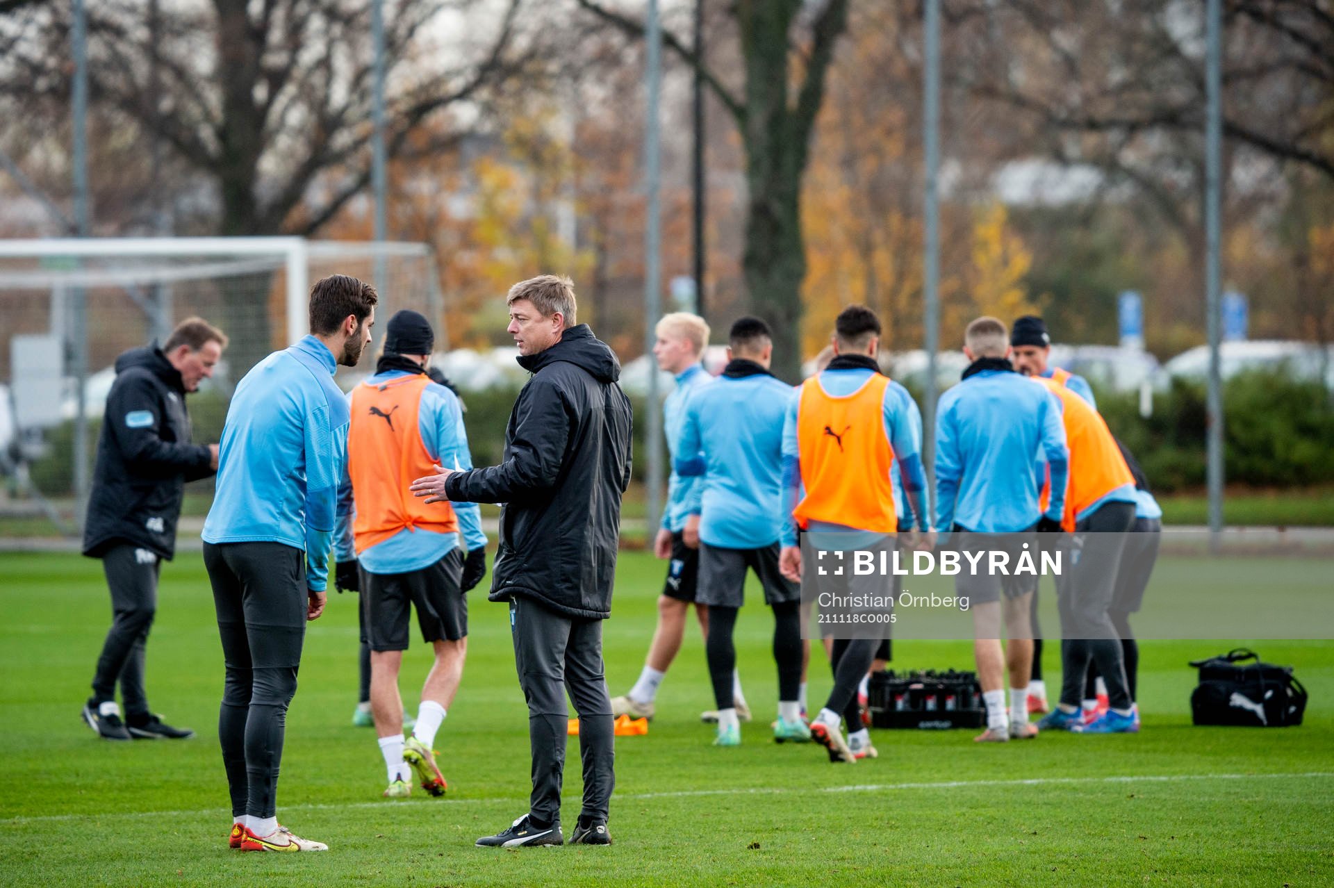 Adi Nalic och huvudtränare Jon Dahl Tomasson