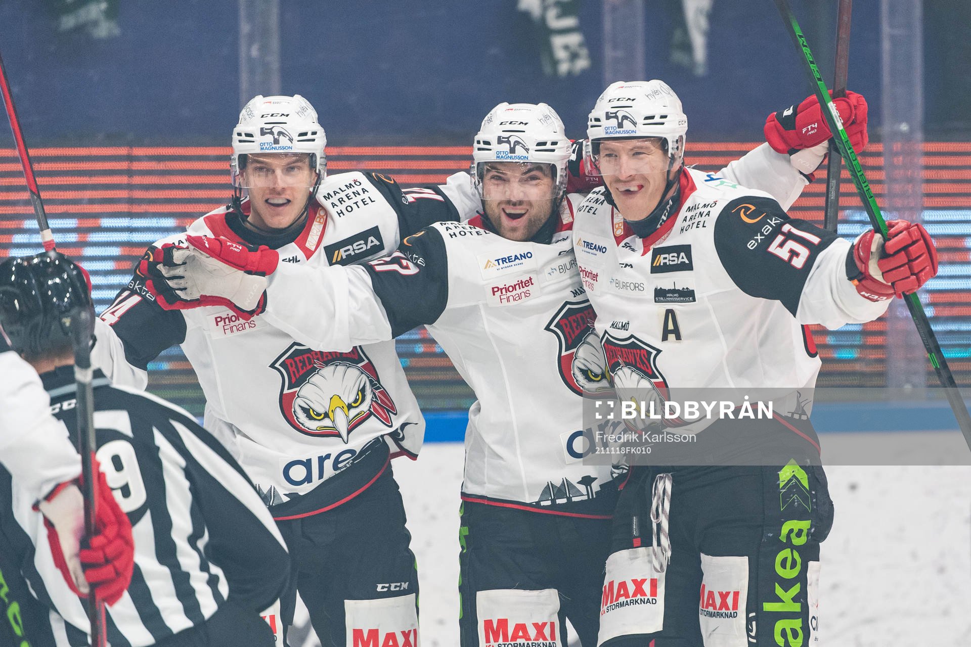 Malmö Redhawks Carl-Johan Lerby och Ponthus Westerholm