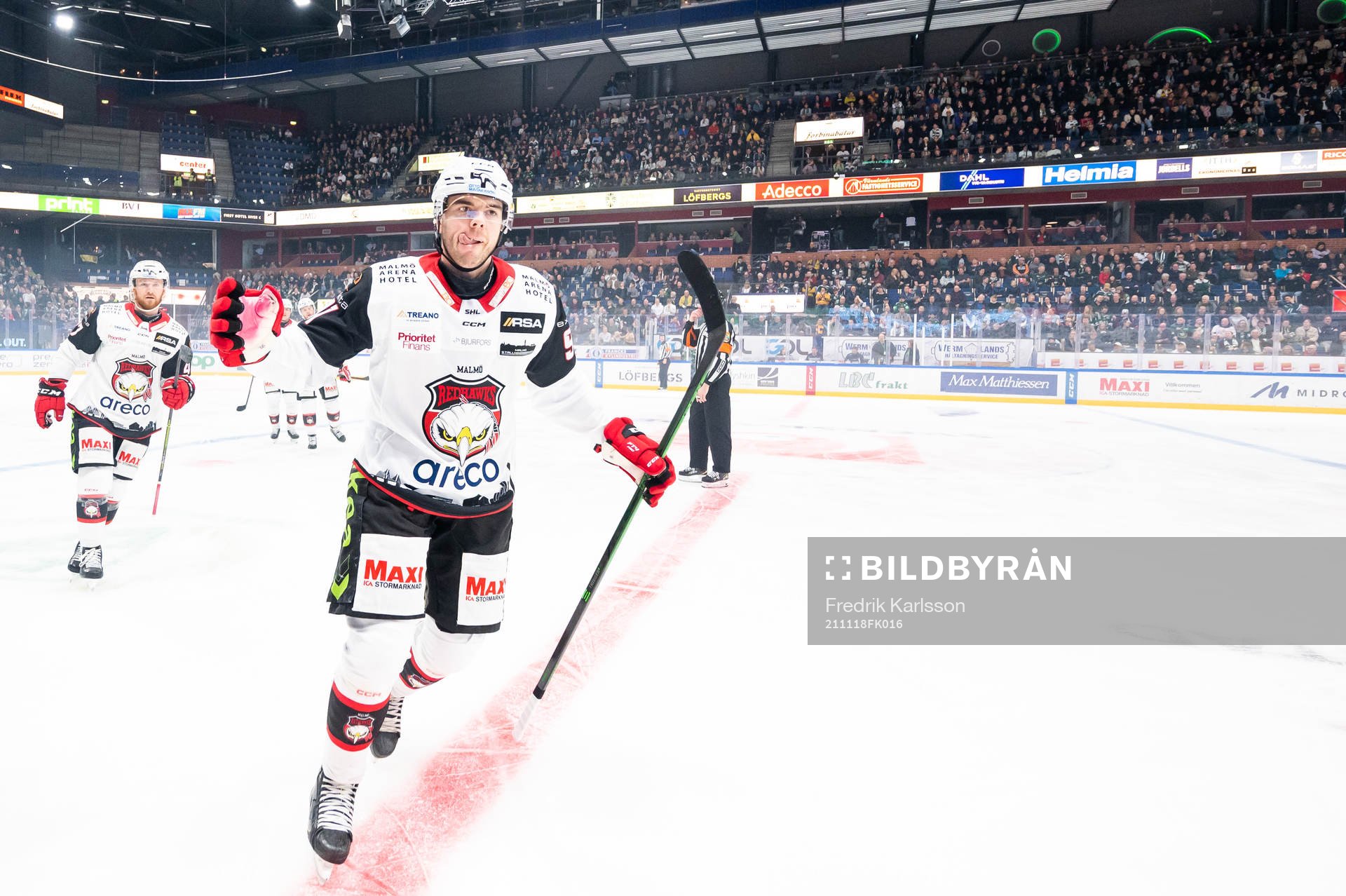 Malmö Redhawks Magnus Pääjärvi jublar
