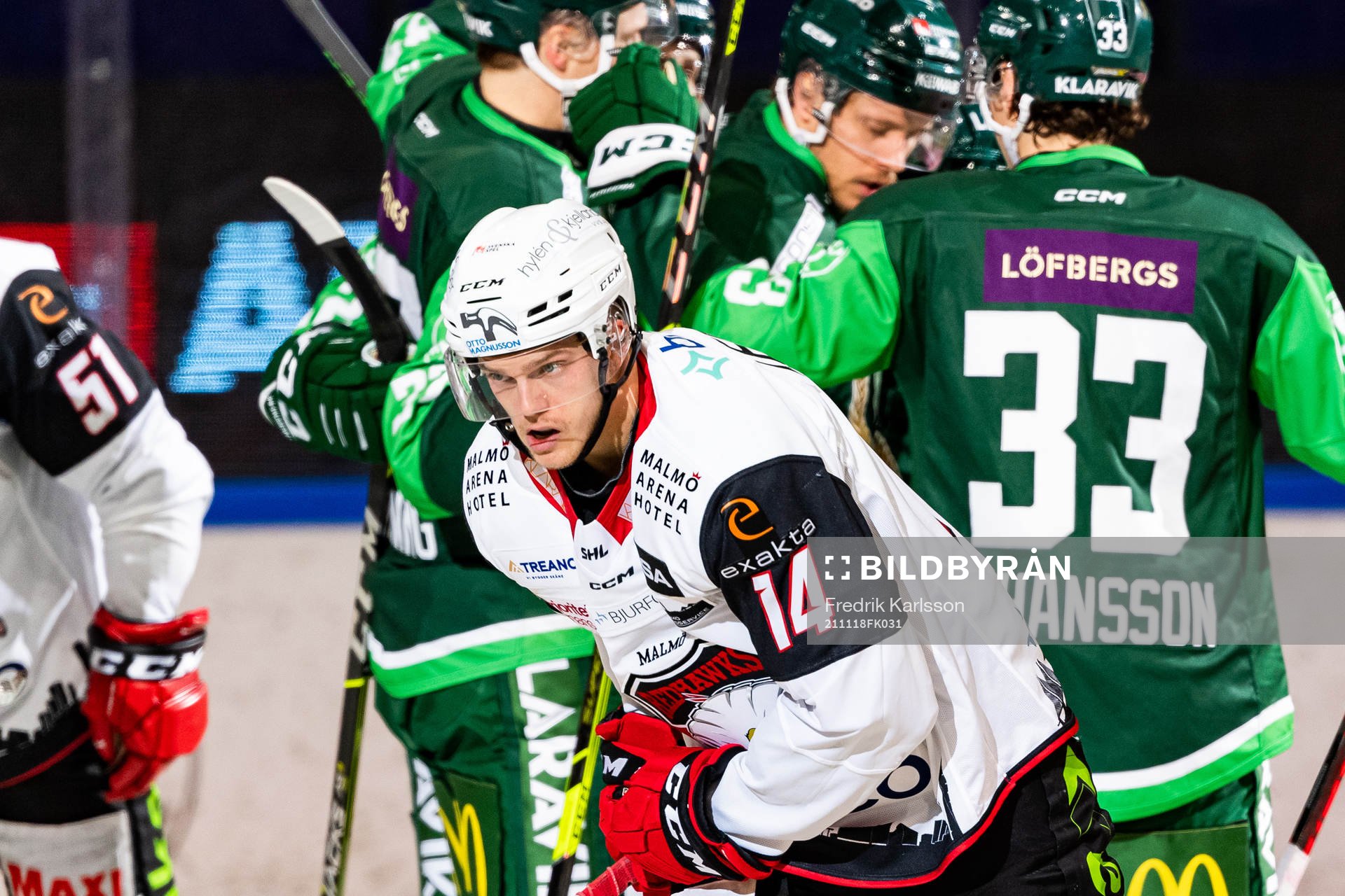 Malmö Redhawks Carl-Johan Lerby deppar