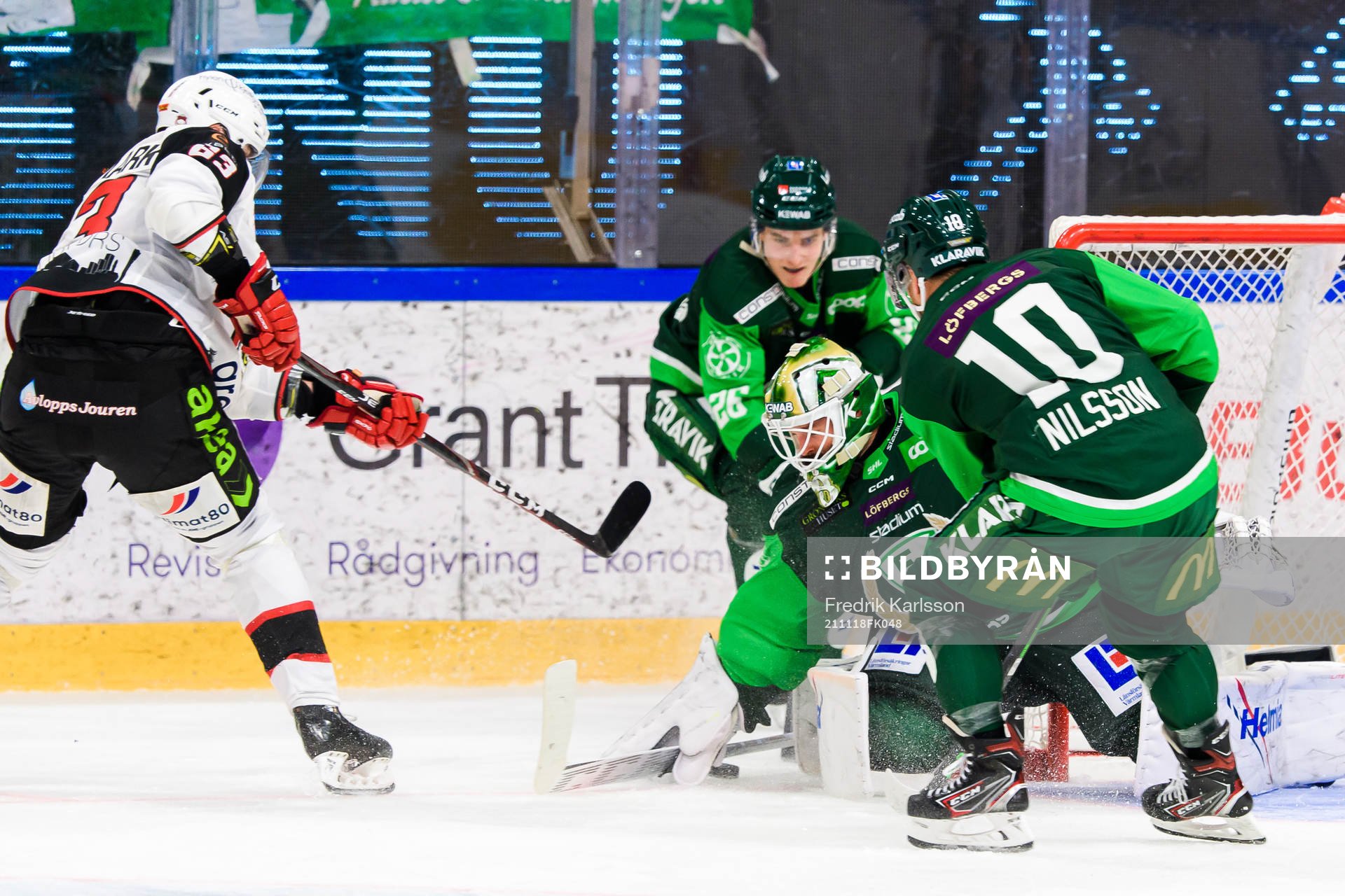 Färjestads målvakt Dominik Furch