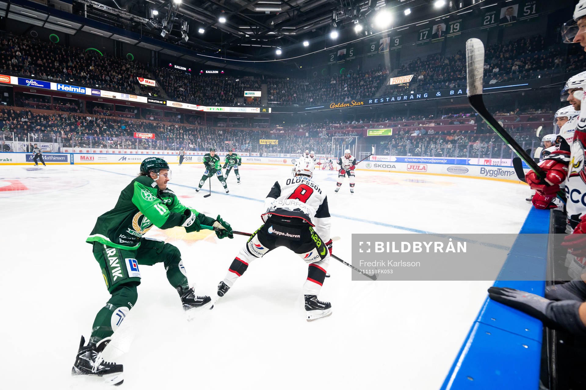 Färjestads Joakim Nygård och Malmö Redhawks Johan