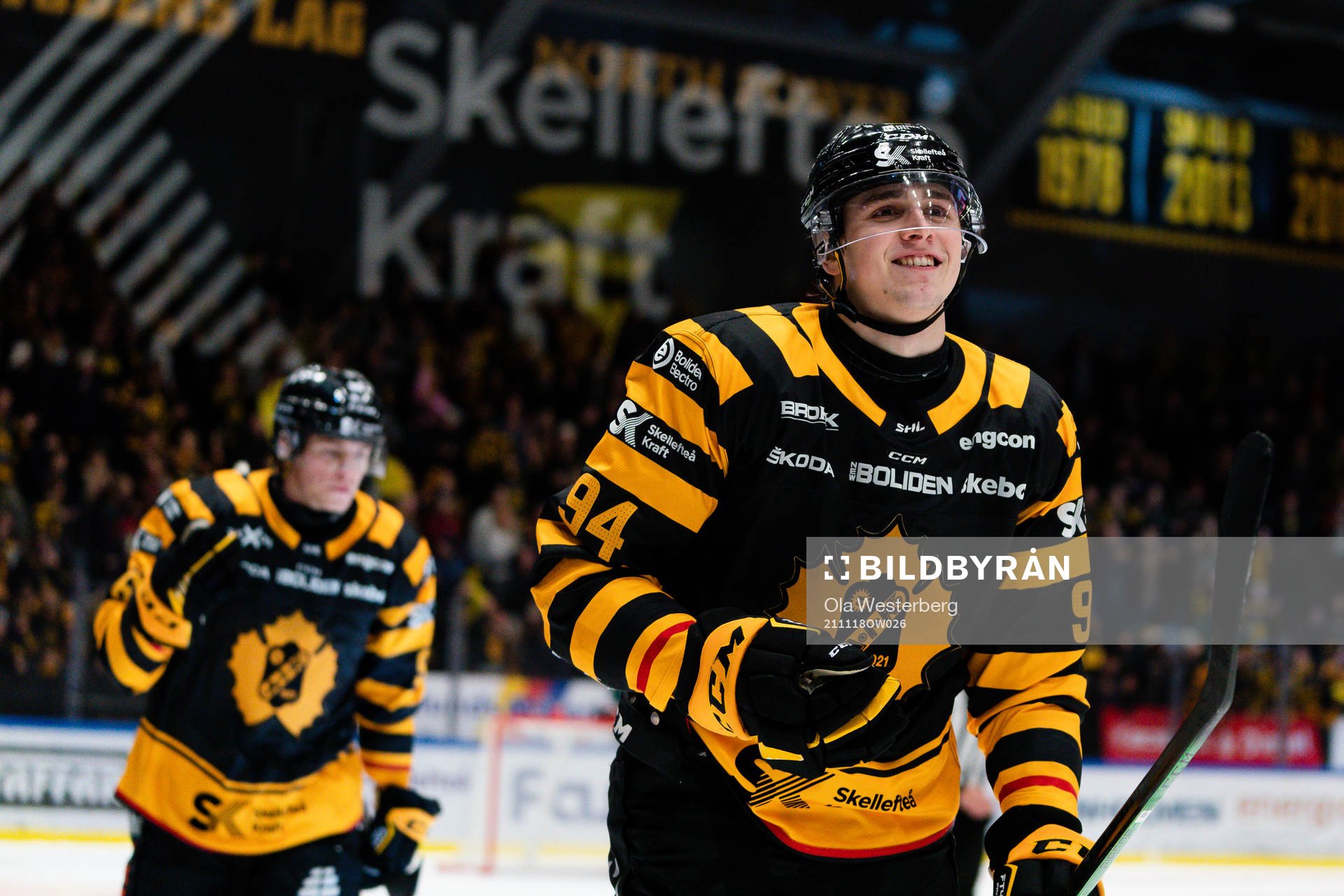 Skellefteås Linus Karlsson jublar