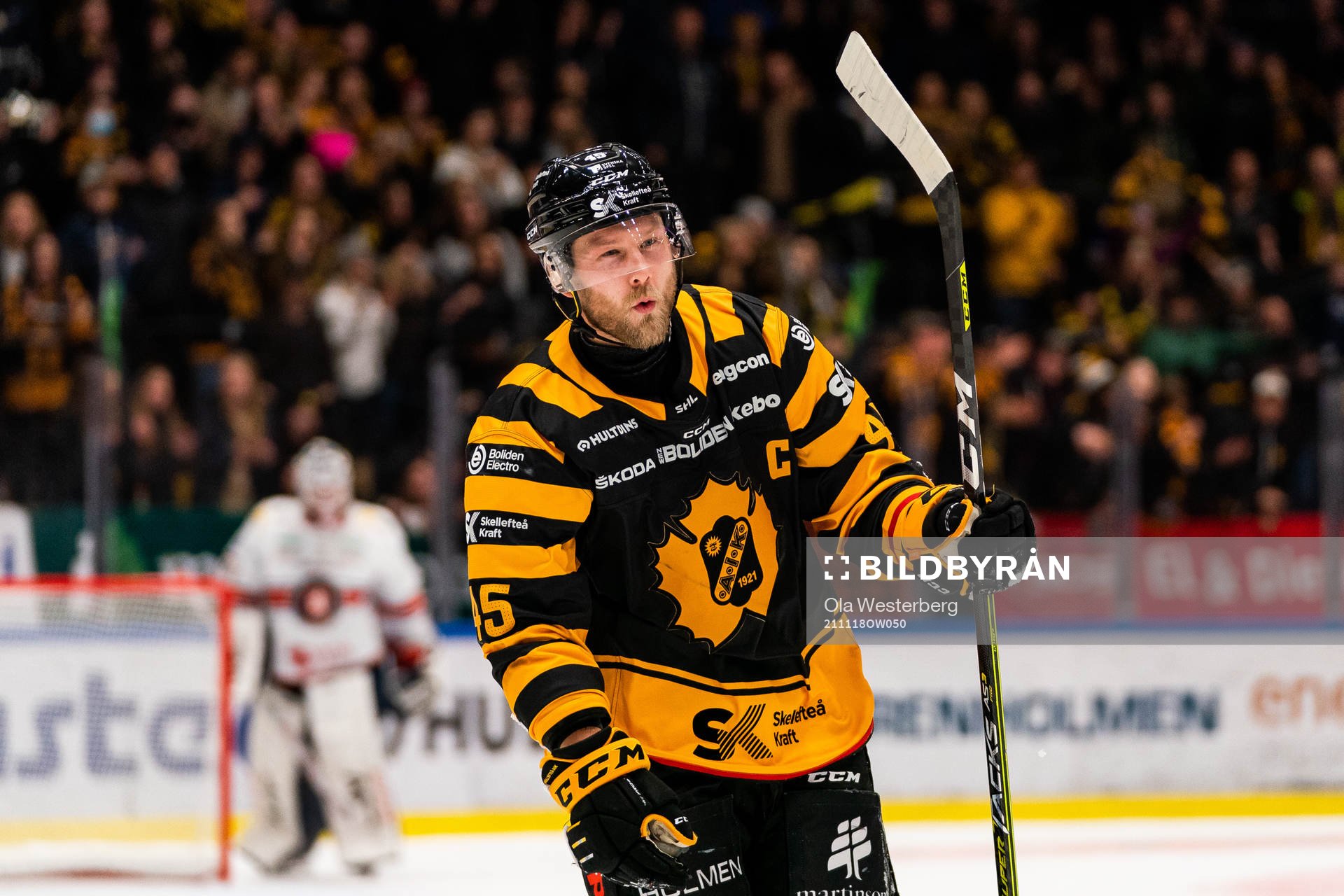 Skellefteås Oscar Möller jublar