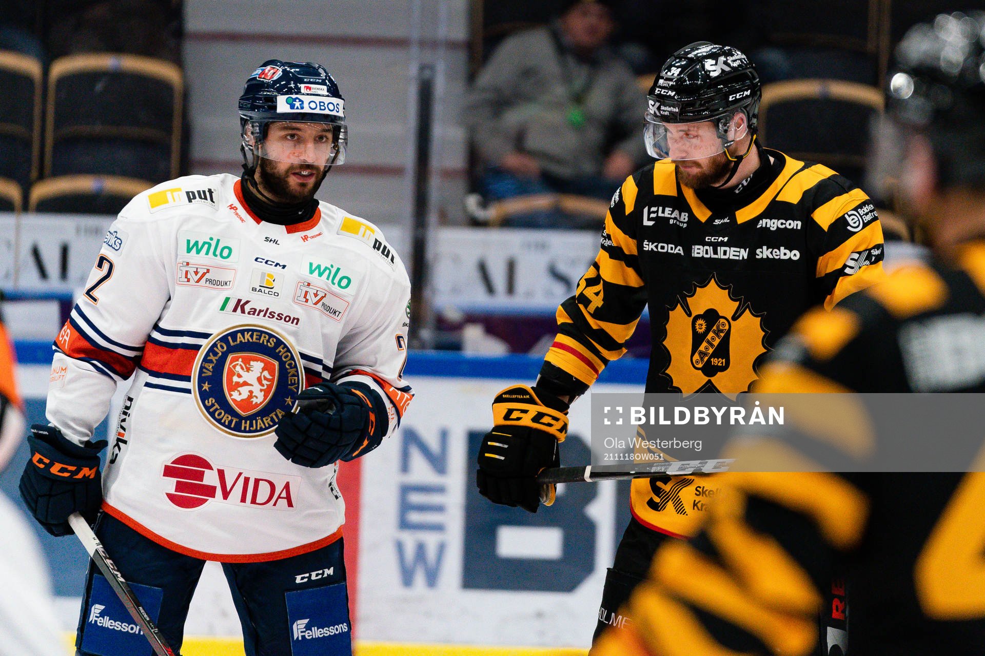 Växjös Tobias Rieder och Skellefteås Tom Kühnhackl