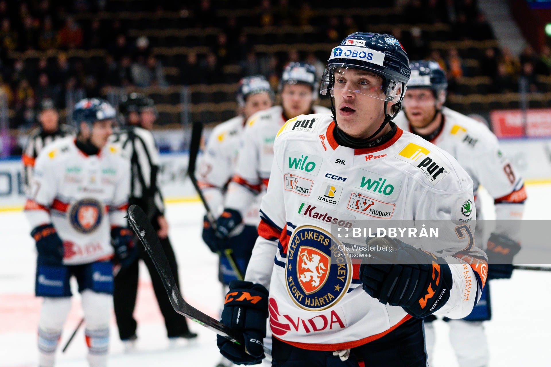Växjös Pontus Holmberg jublar