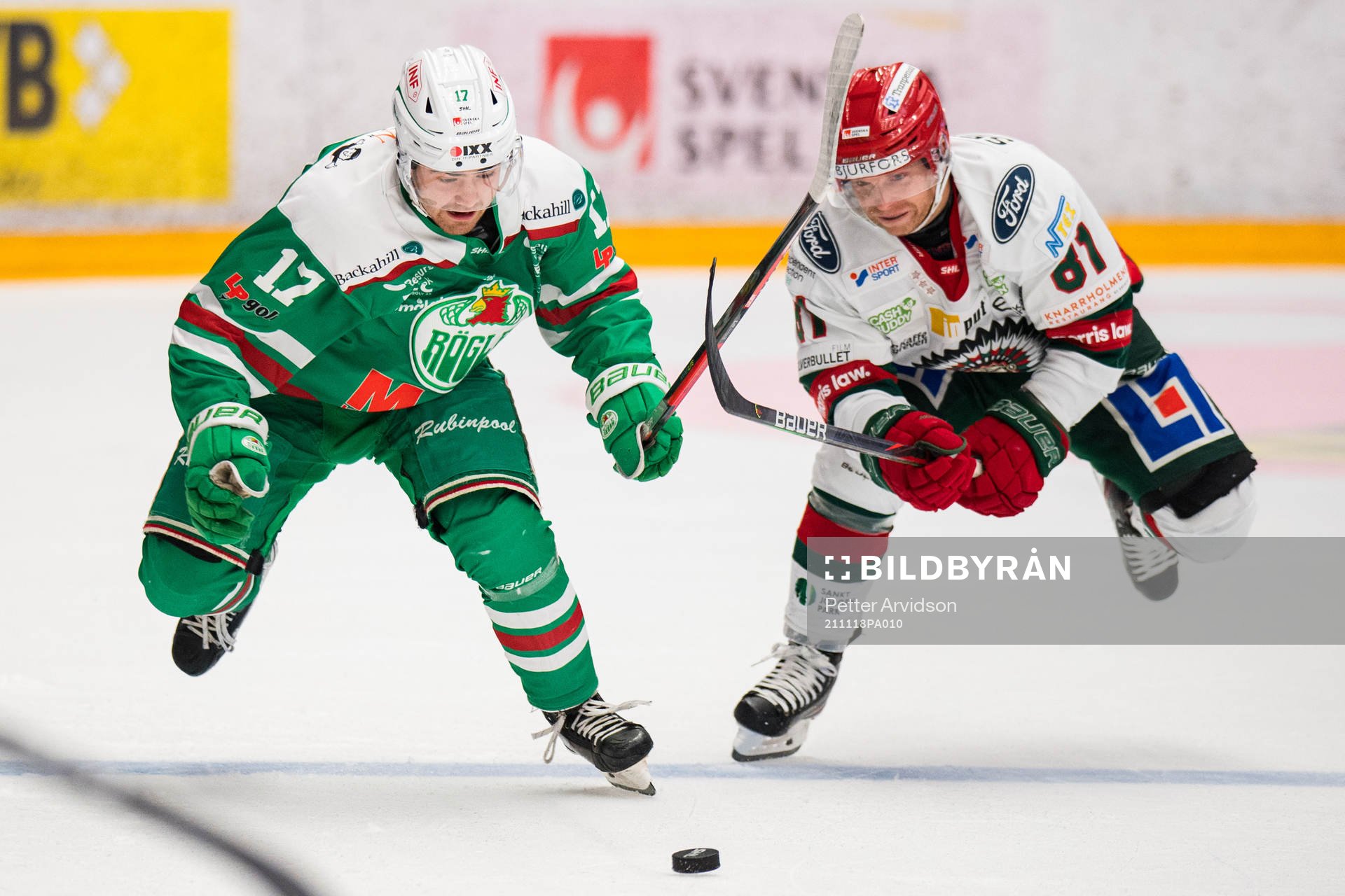 Rögles Philip Granath och Frölundas Ryan Lasch