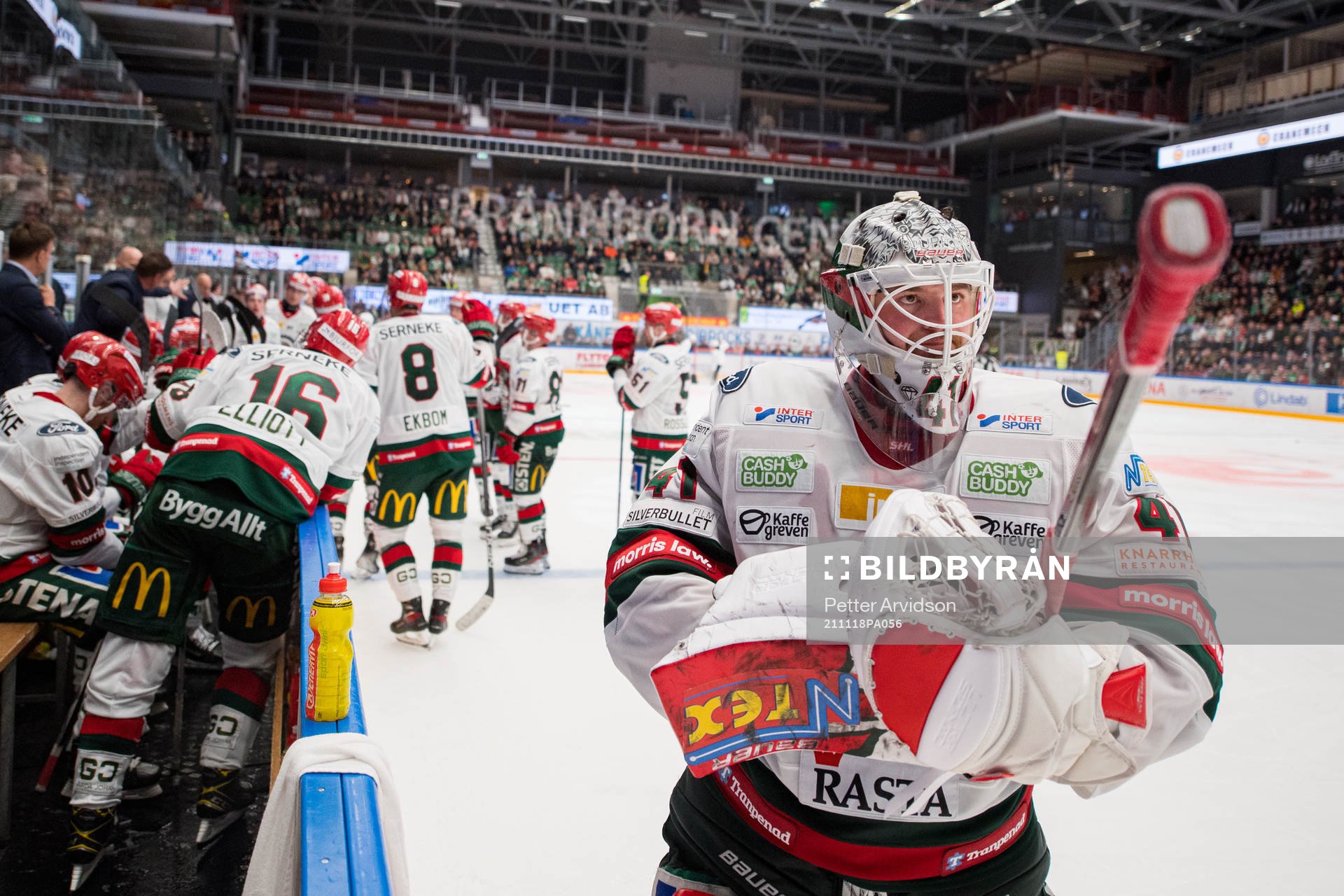 Frölundas målvakt Niklas Rubin