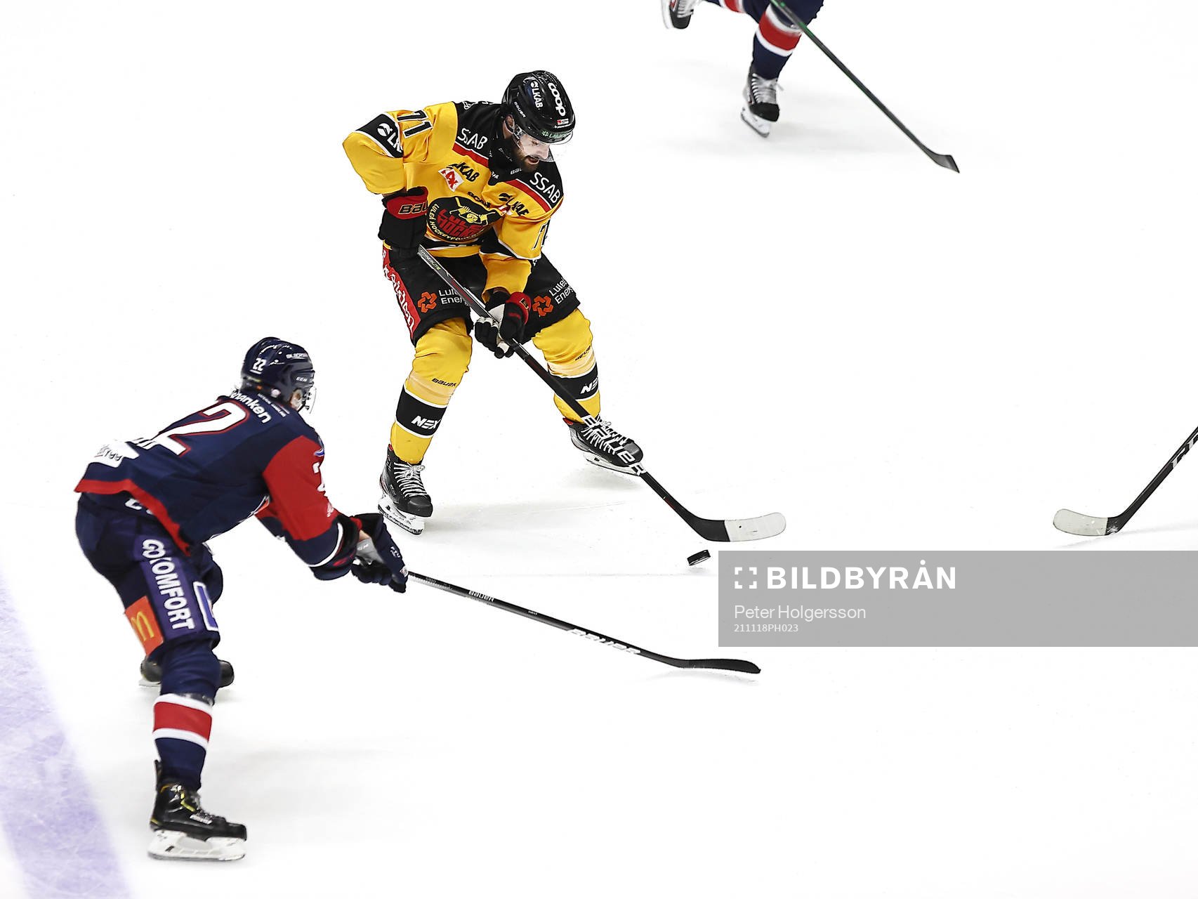 Linköpings Vilmos Gallo och Luleås Linus Fröberg