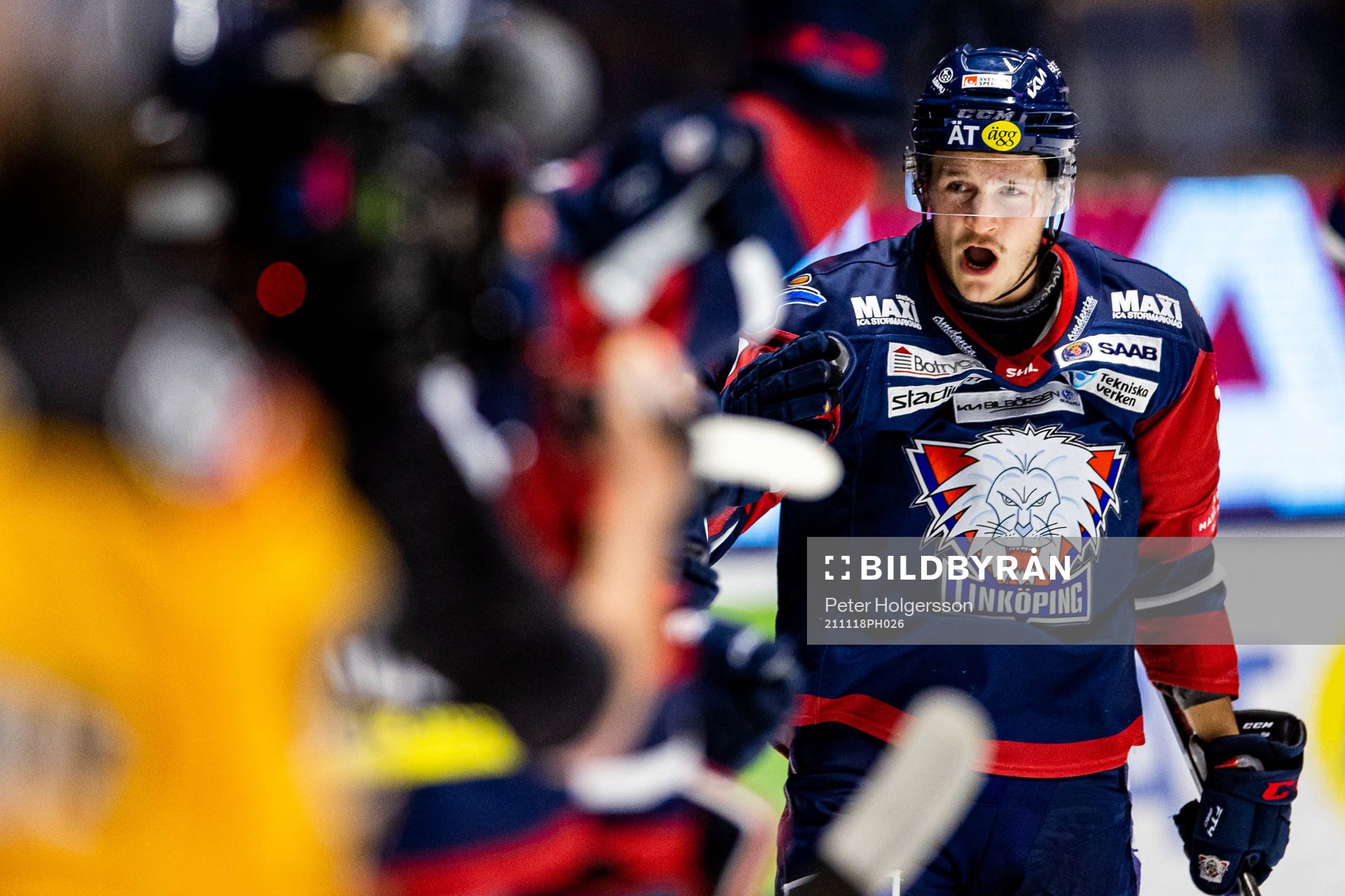 Linköpings Henrik Törnqvist jublar