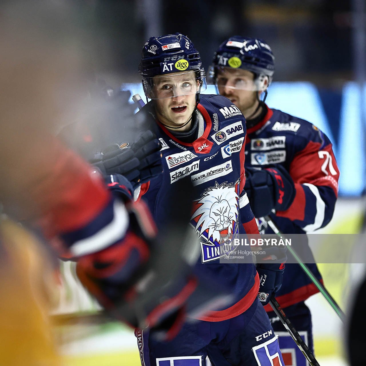 Linköpings Henrik Törnqvist jublar