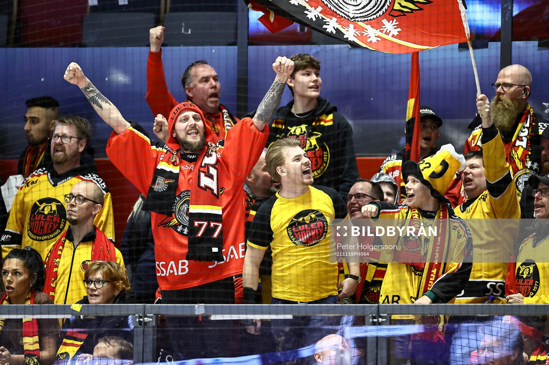 Luleås supporters jublar