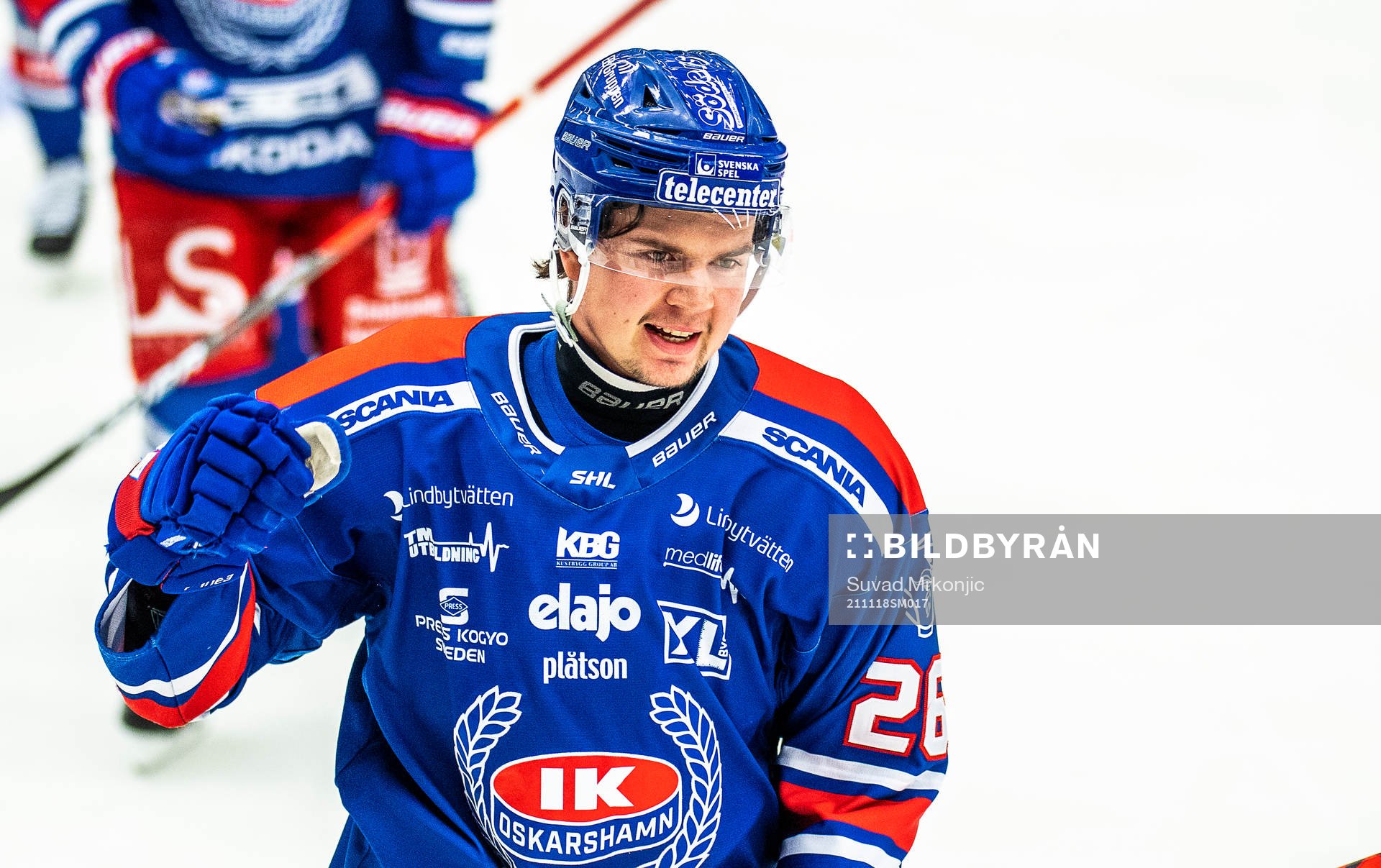 Oskarshamns Lukas Pilö jublar
