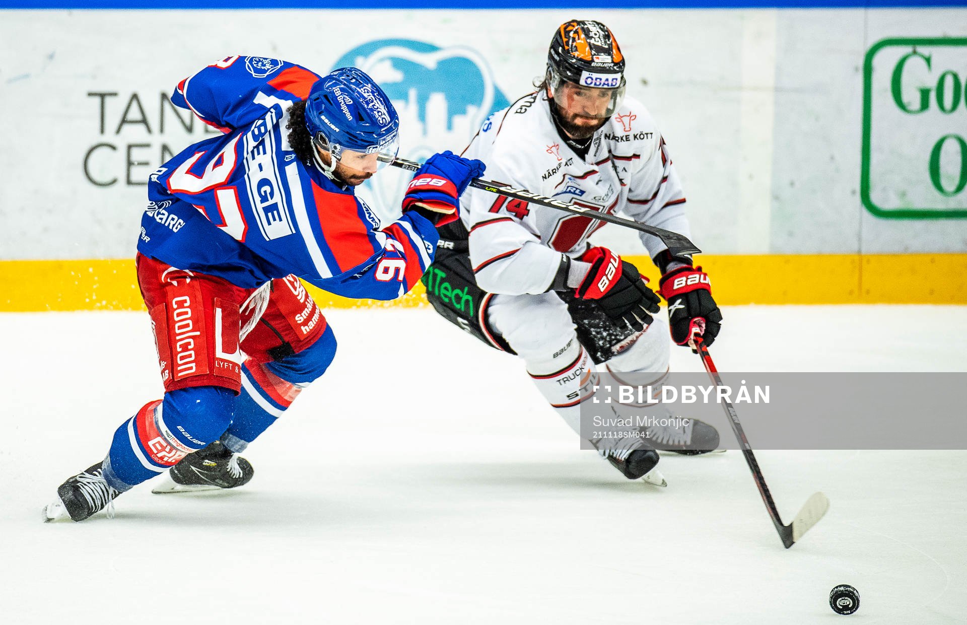 Oskarshamns Cameron Brace och Örebros Nick Ebert