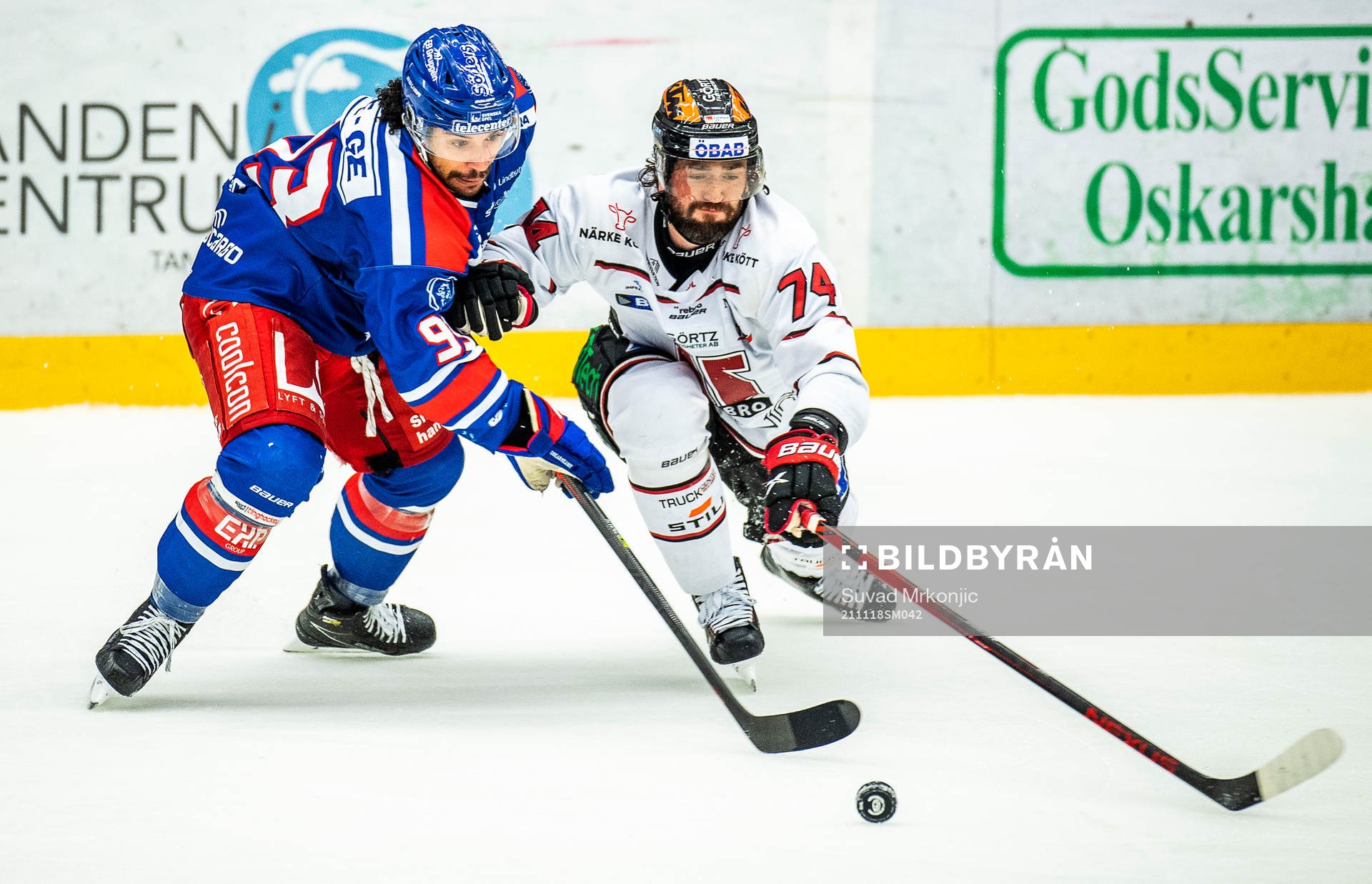 Oskarshamns Cameron Brace och Örebros Nick Ebert