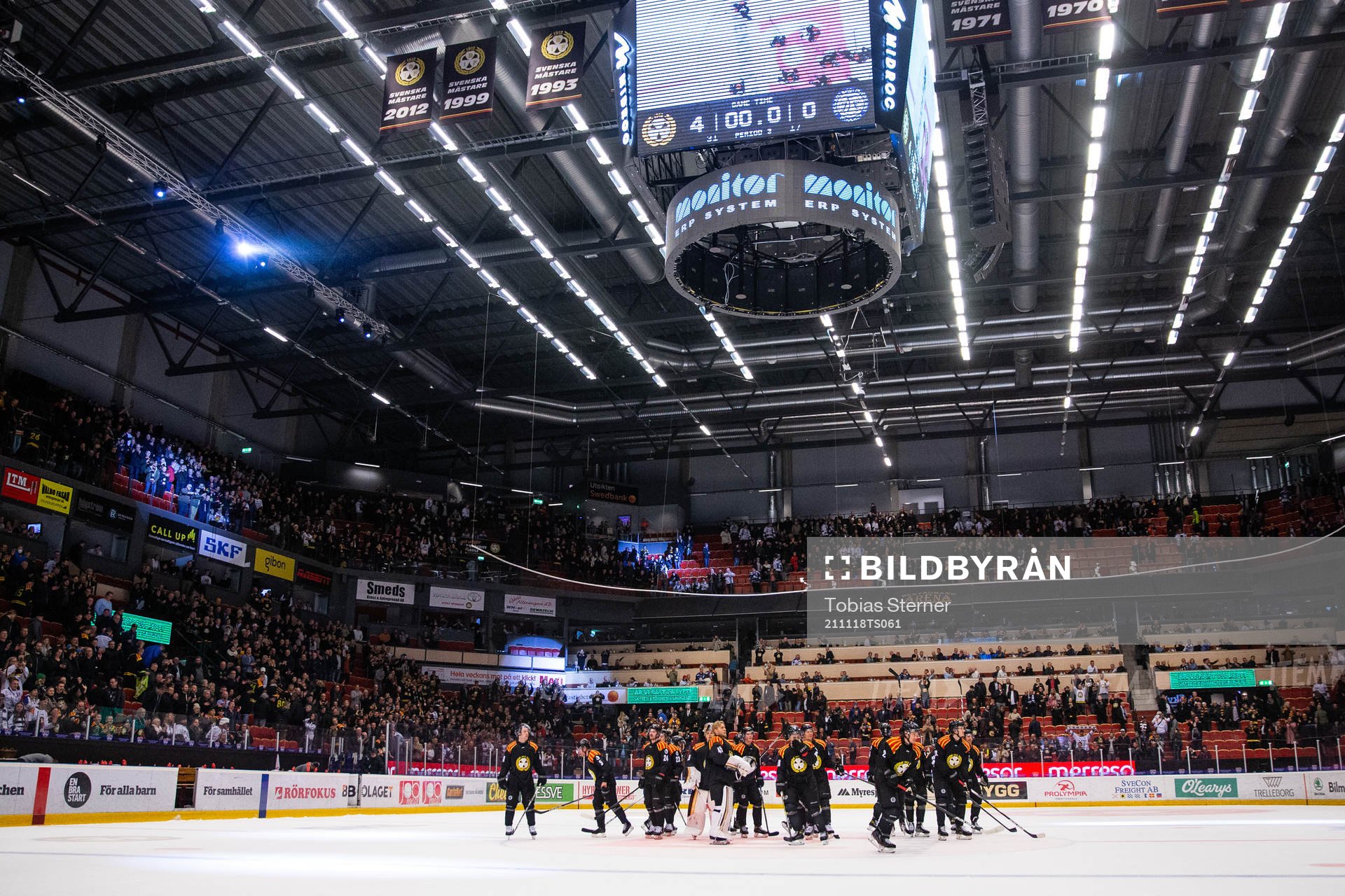 Brynäs spelare jublar