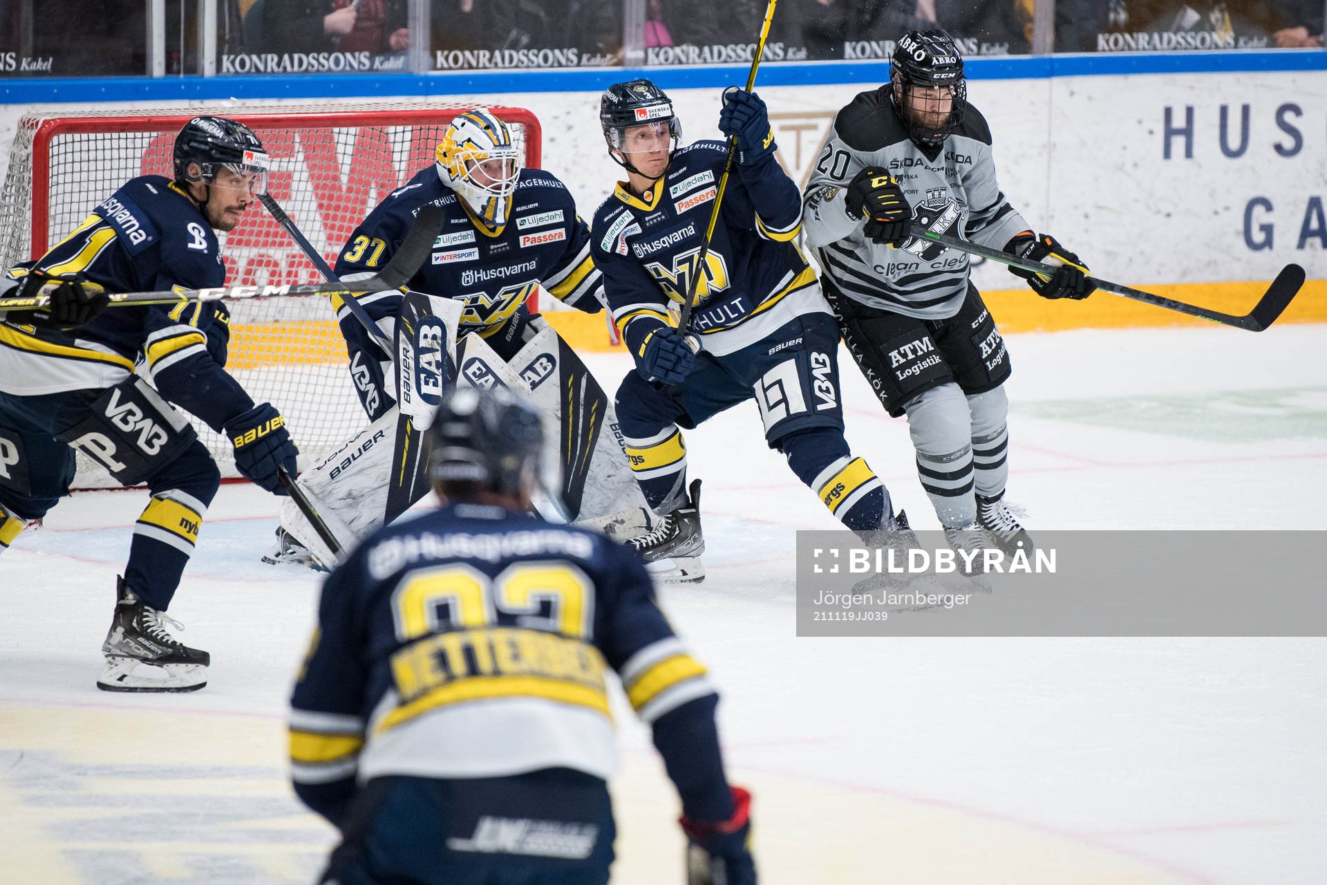 s målvakt Jonas Gunnarsson och Daniel Bertov
