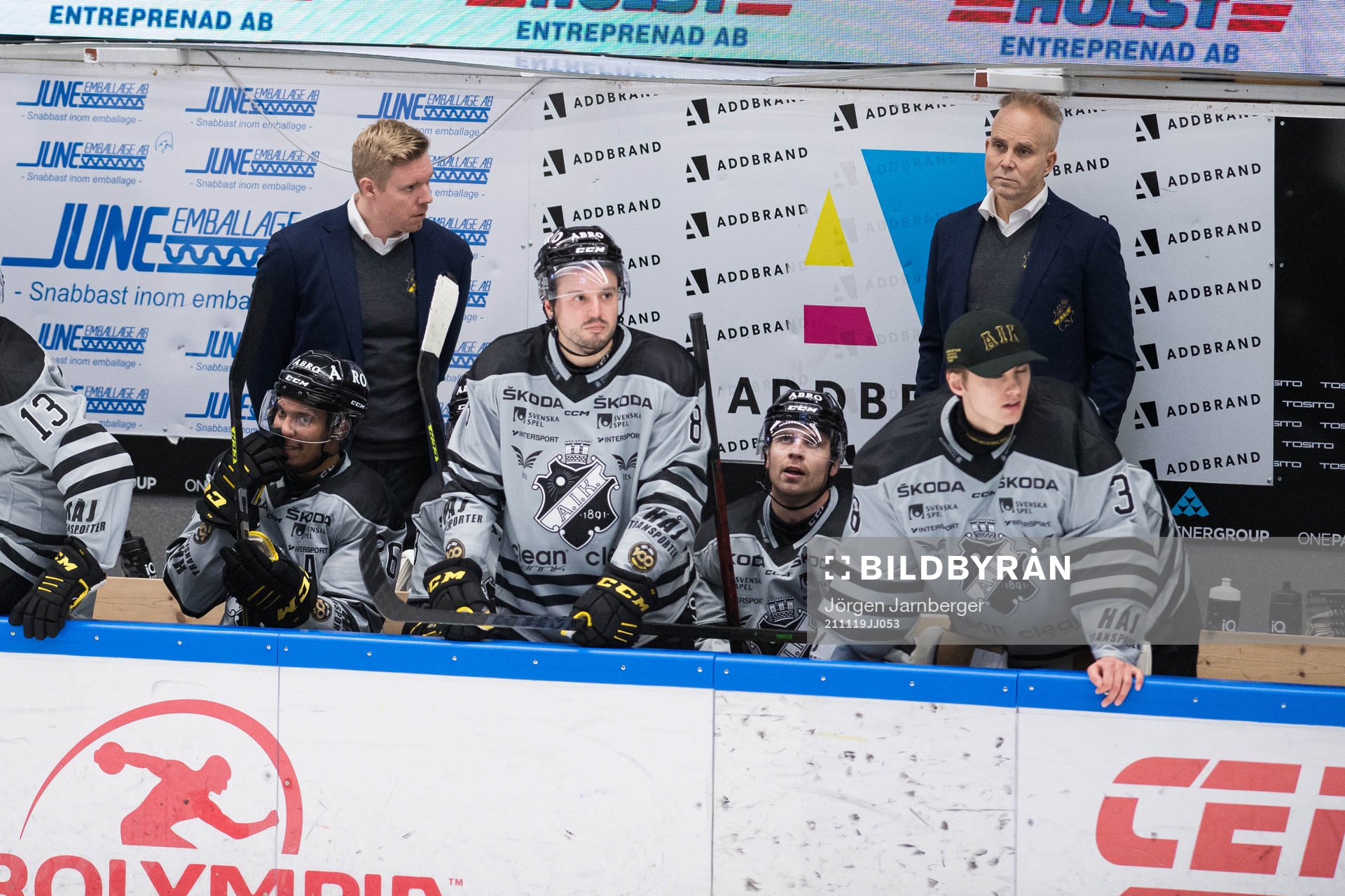 s tränare Anton Blomqvist och assisterande tränare Mikael