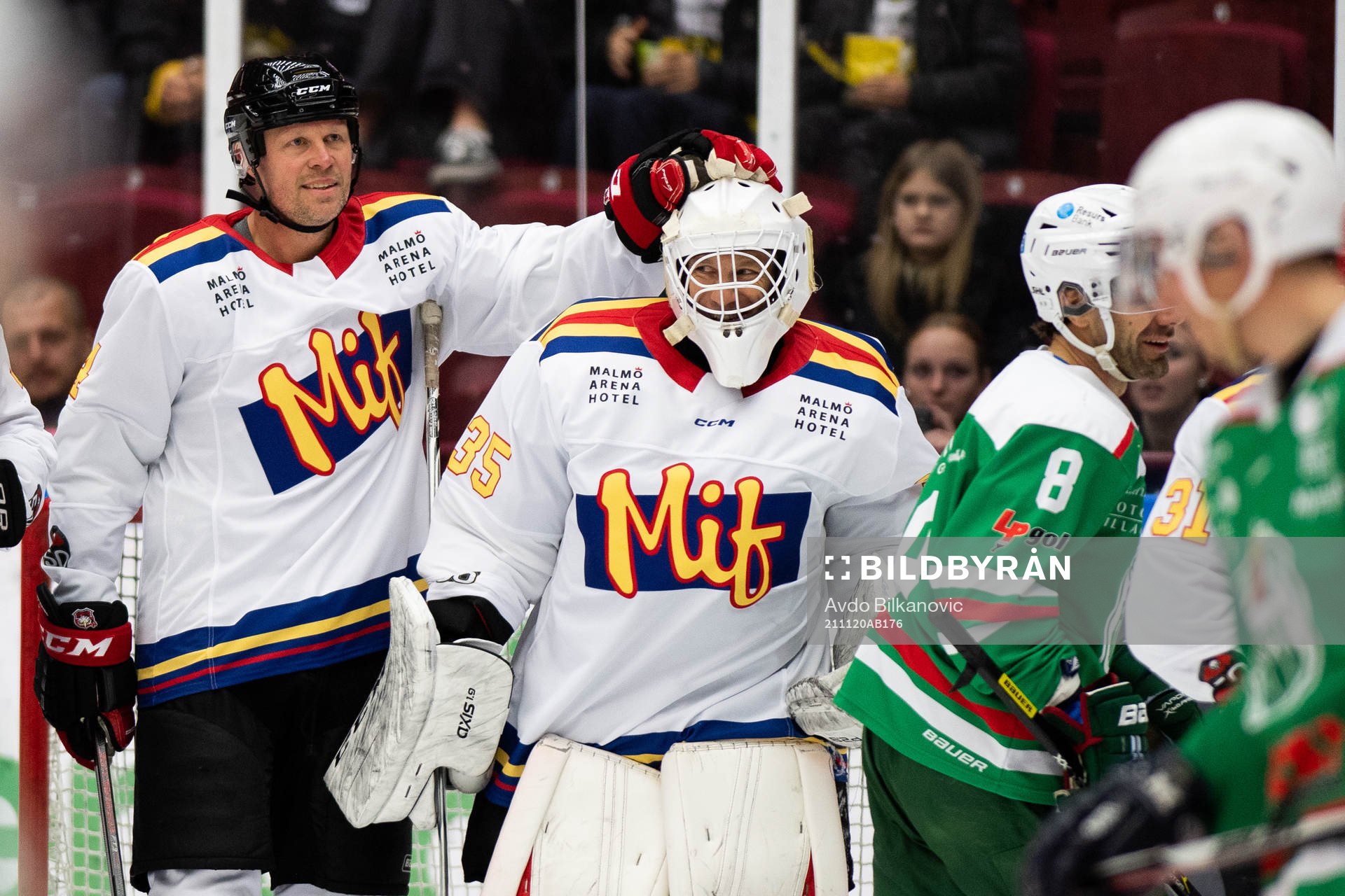 Malmö Redhawks veteran Johan Norgren och Johan Månsson