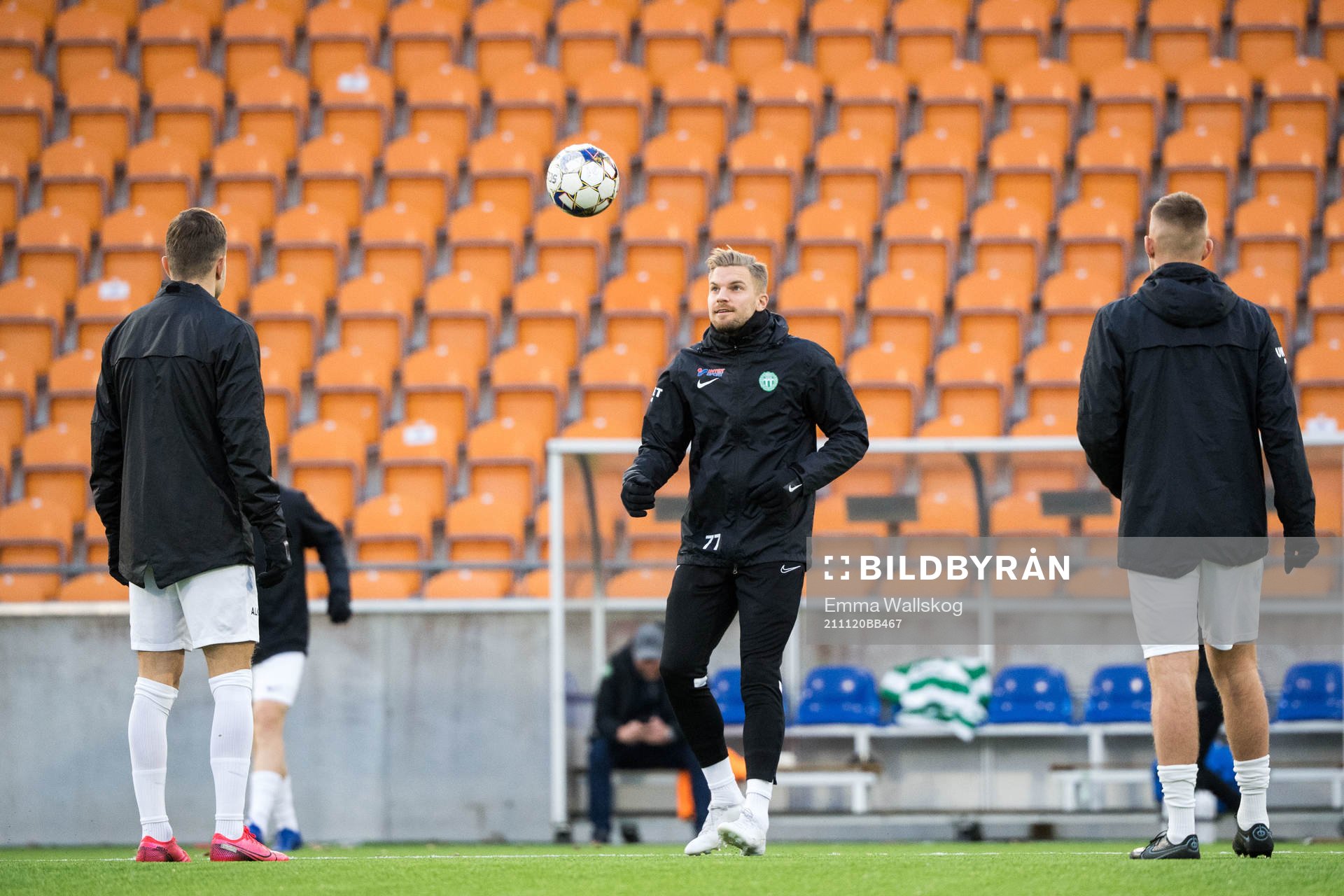 Västerås Erik Björndahl innan fotbollsmatchen i