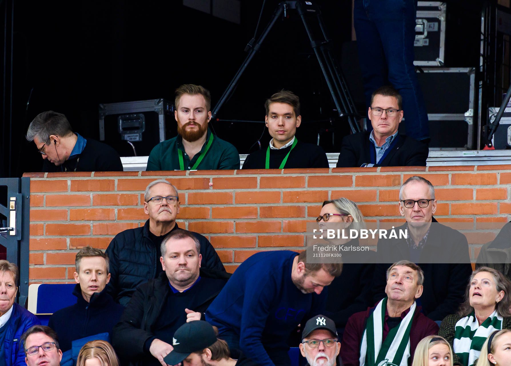 Oscar Burlin och Adam Ståhl och domarchef Tomas Thorsbrink