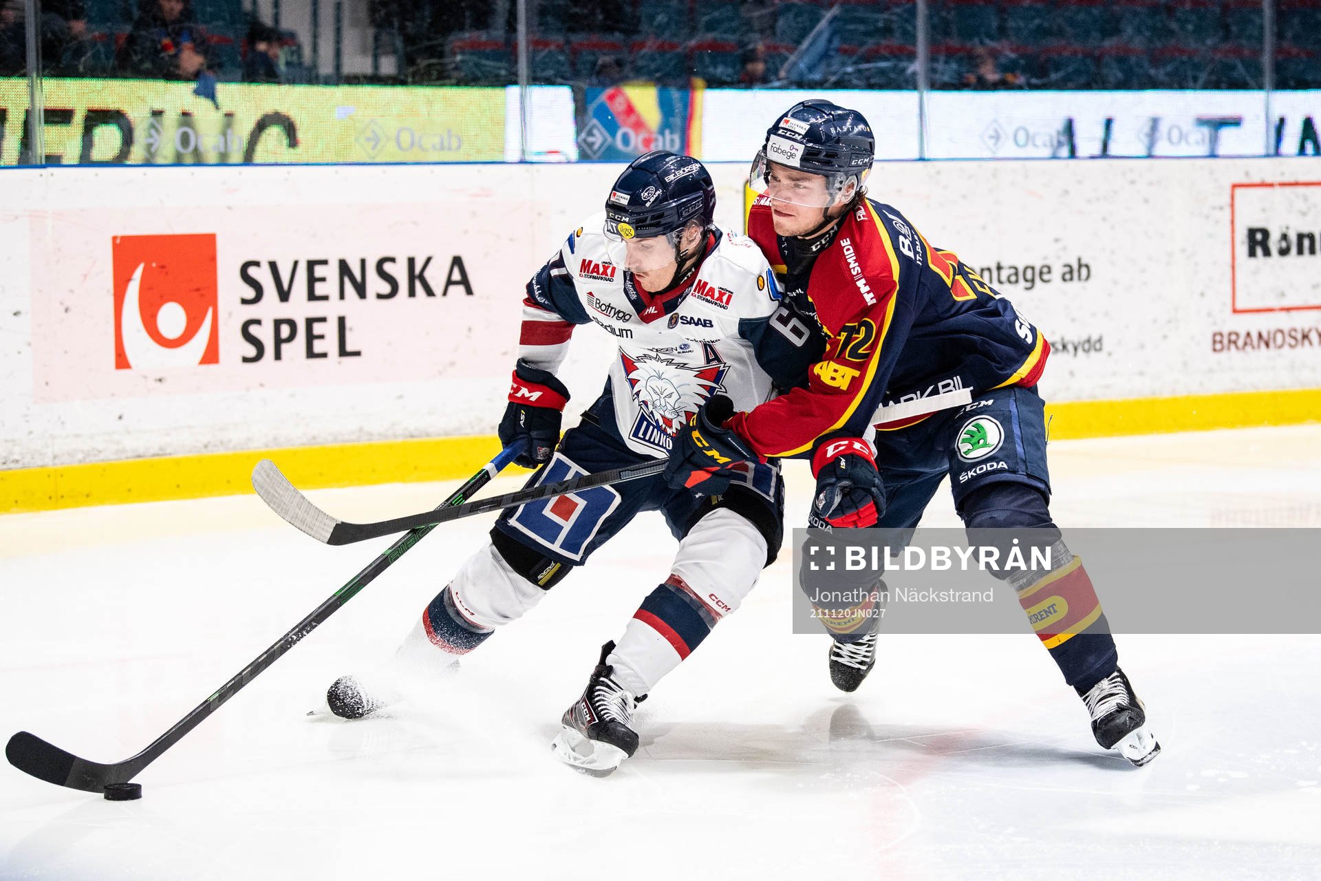Linköpings Markus Ljungh och Djurgårdens William Eklund