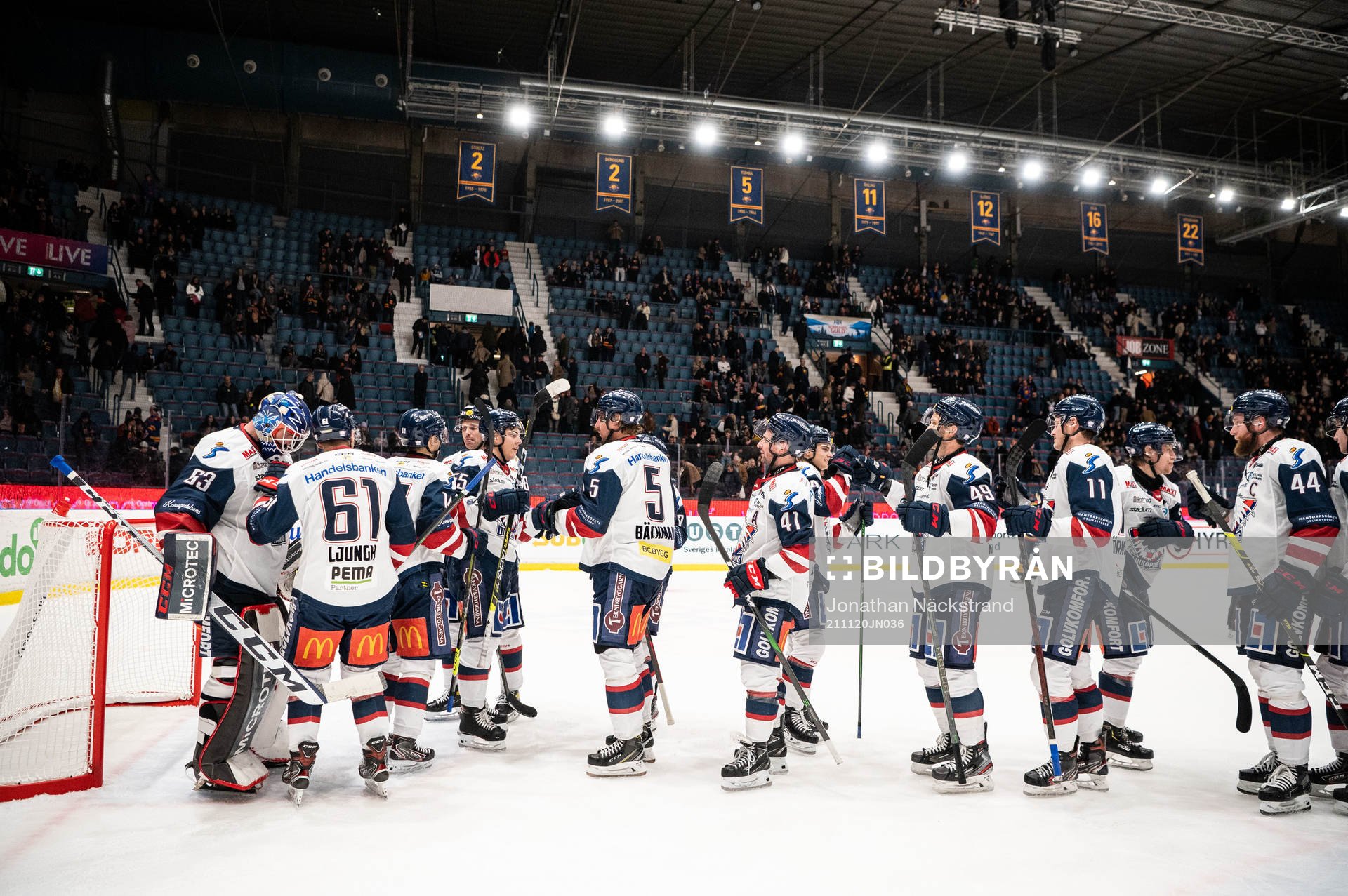 Linköpings spelare jublar