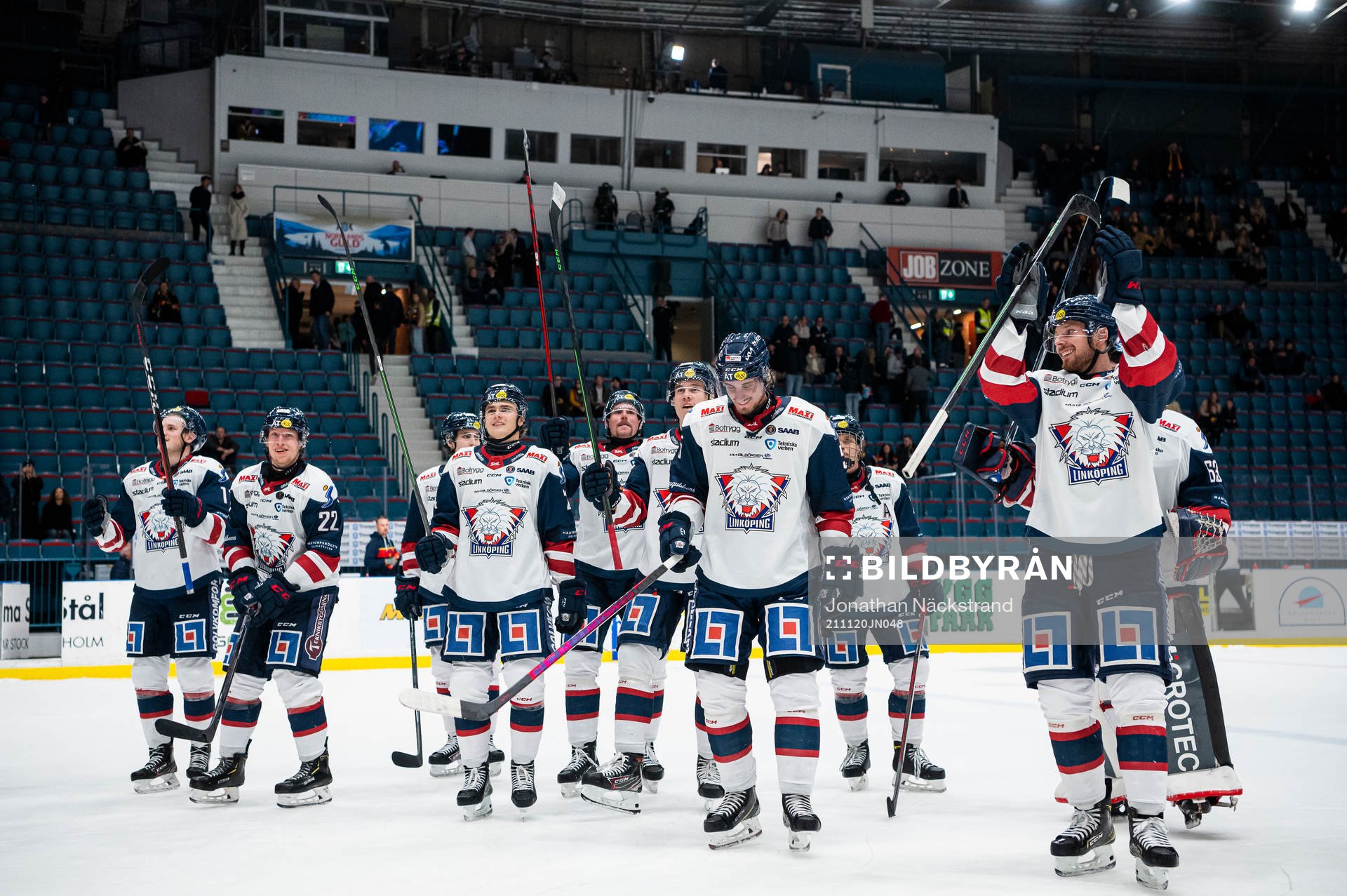 Linköpings spelare jublar