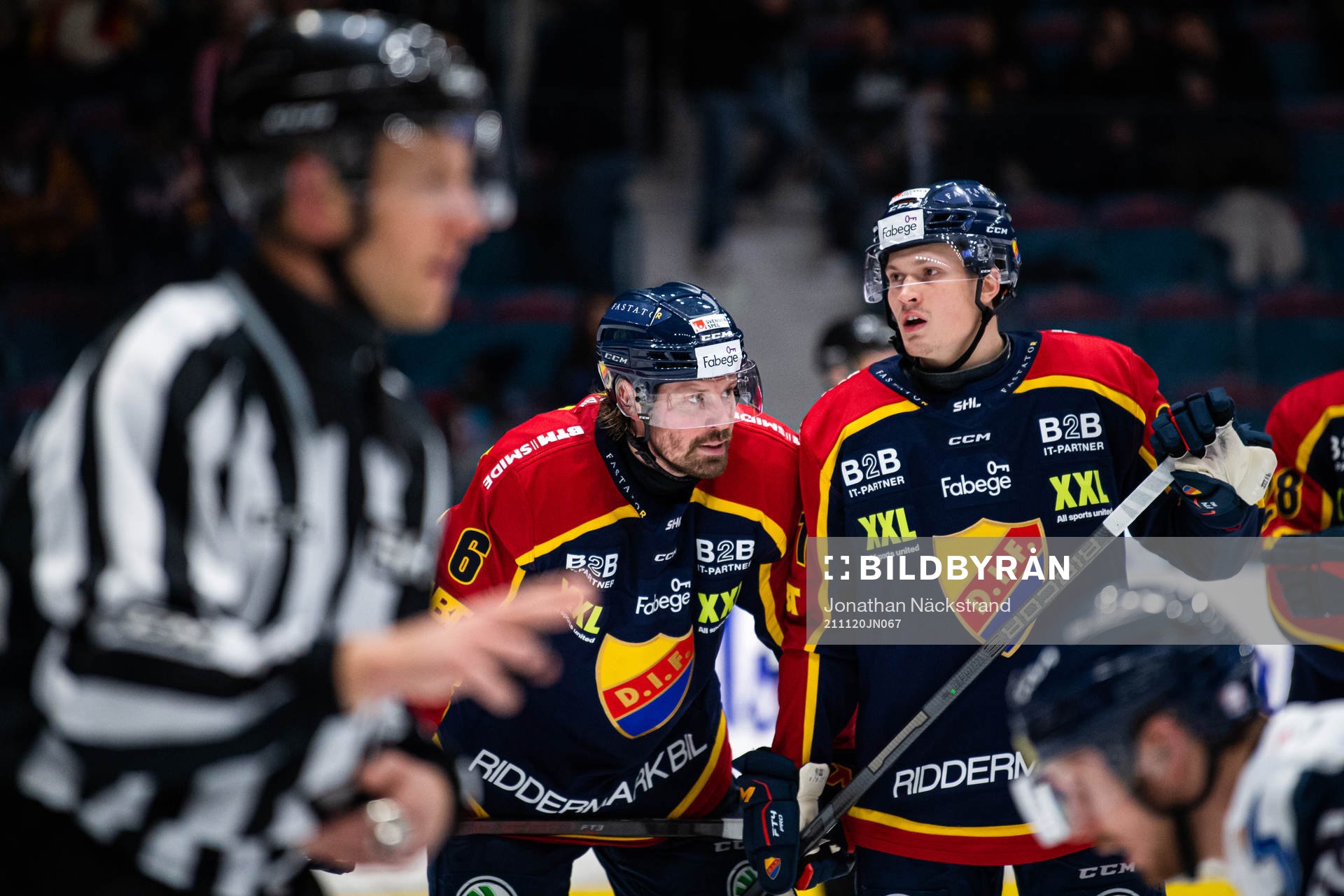 Djurgårdens Stefan Warg och Linus Andersson