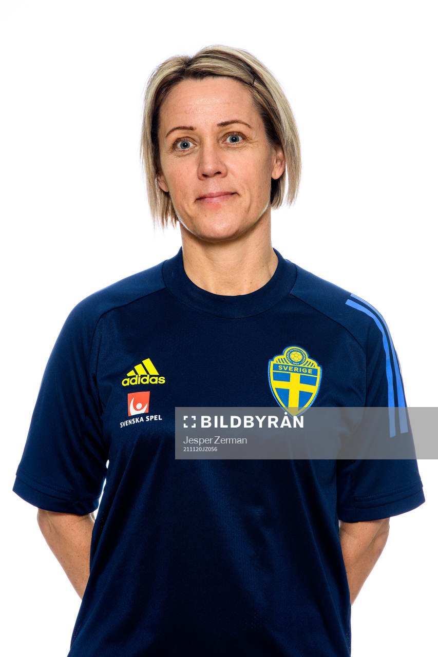 Målvaktstränare Maria Busk Madland i F15-landslaget