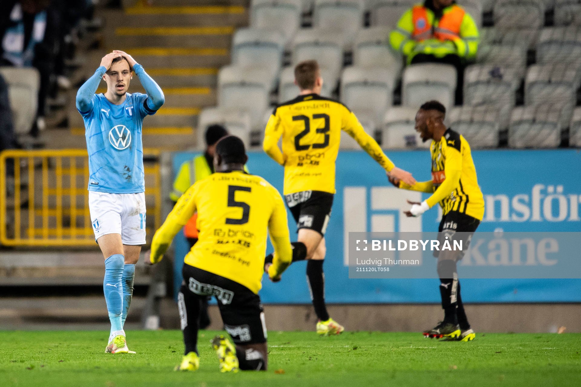 Malmö FFs Veljko Birmancevic deppar